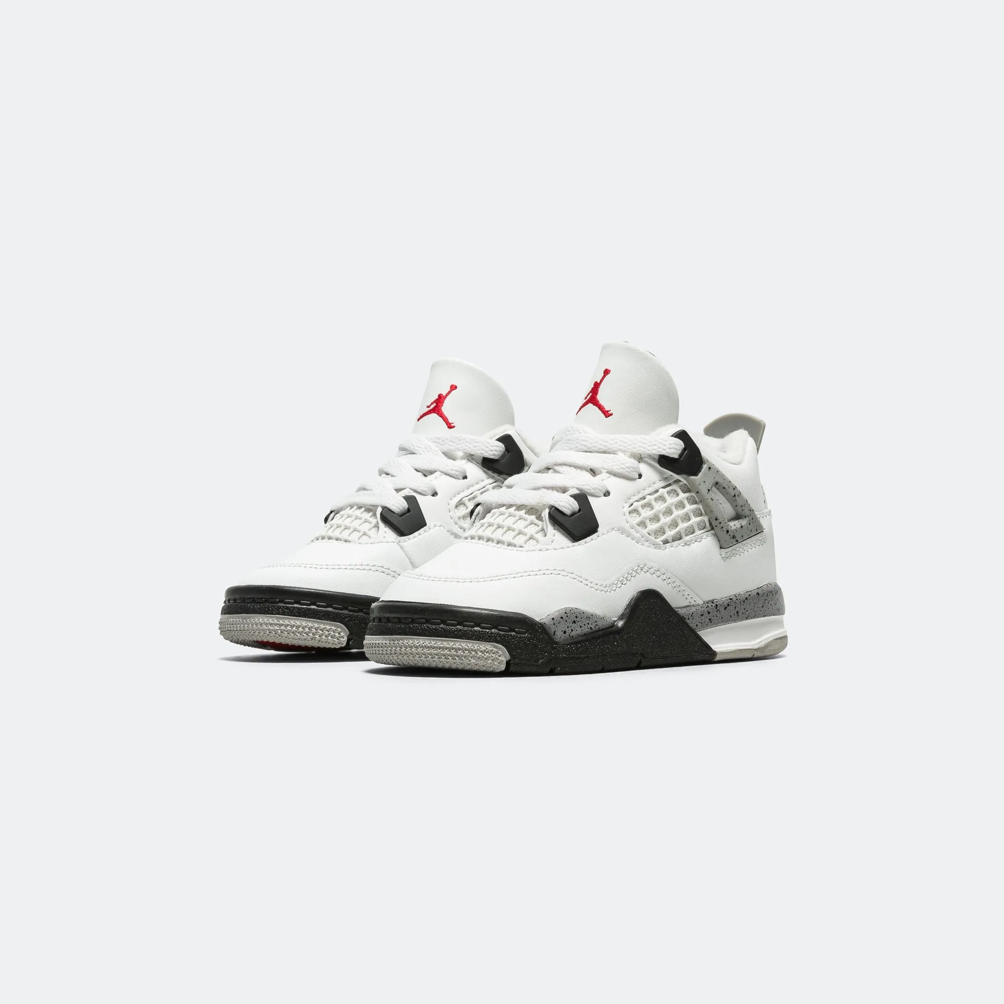 Performance Walk Shock absorption tech Air Jordan 4 Retro (TD) - Summit White/Fire Red-Tech Grey-Black