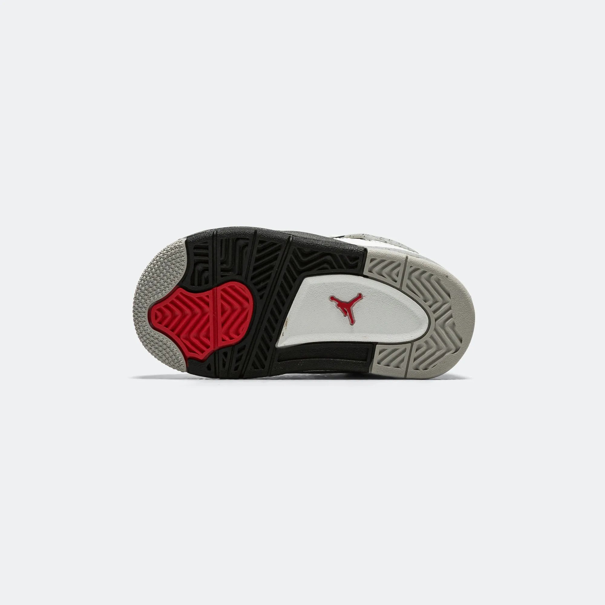 Air Jordan 4 Retro (TD) - Summit White/Fire Red-Tech Grey-Black Kinetic Motion Engine anti static