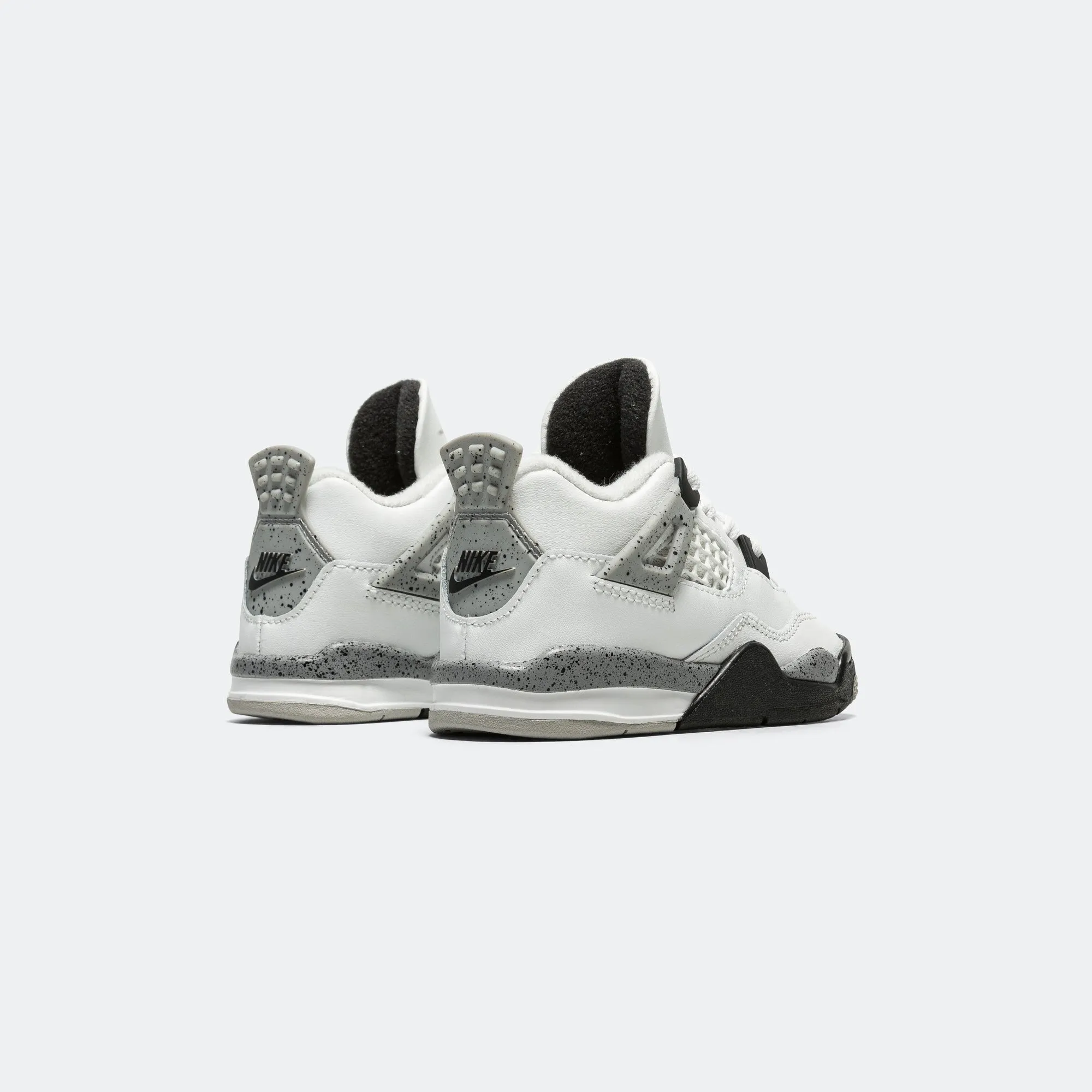 Plush Lining Air Jordan 4 Retro (TD) - Summit White/Fire Red-Tech Grey-Black