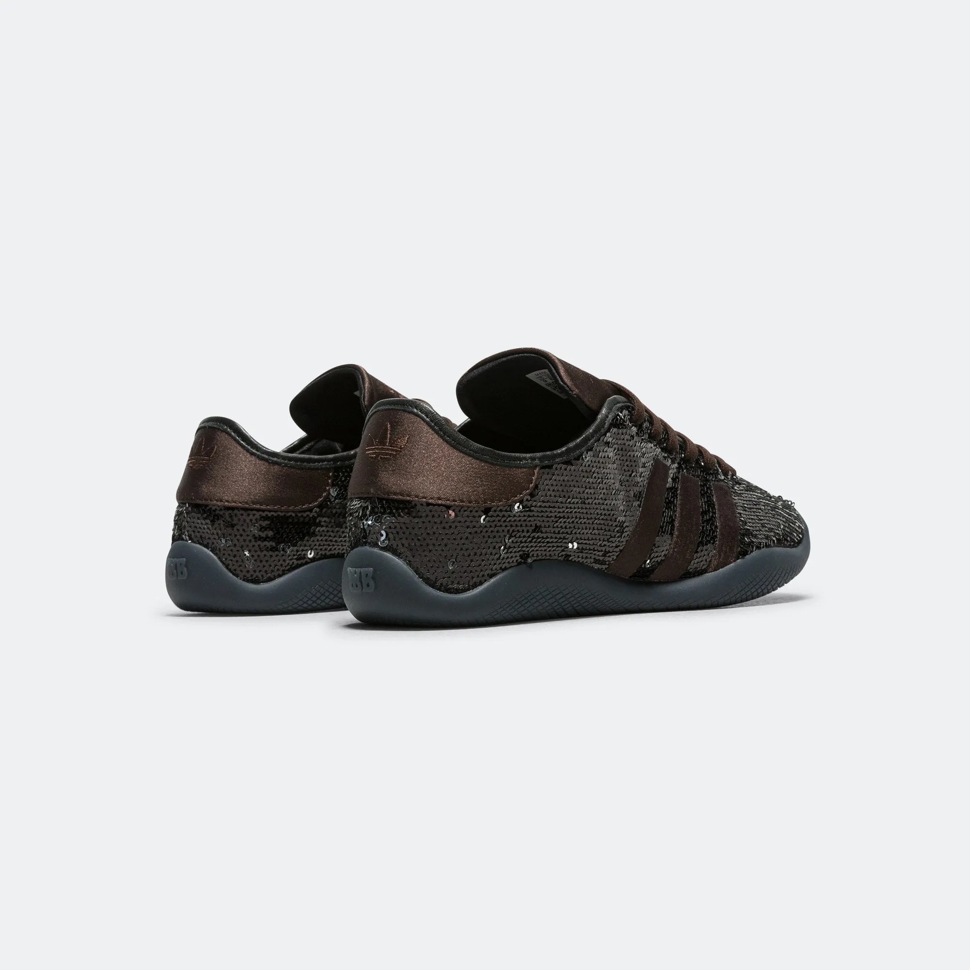 Layered Look Traction Optimized Lo Pro Sequin x Wales Bonner - Core Black/Silver Metallic-Dark Brown