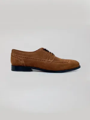 Helio Wingtip Oxford - Brown Suede Easy Walk Smart Walk