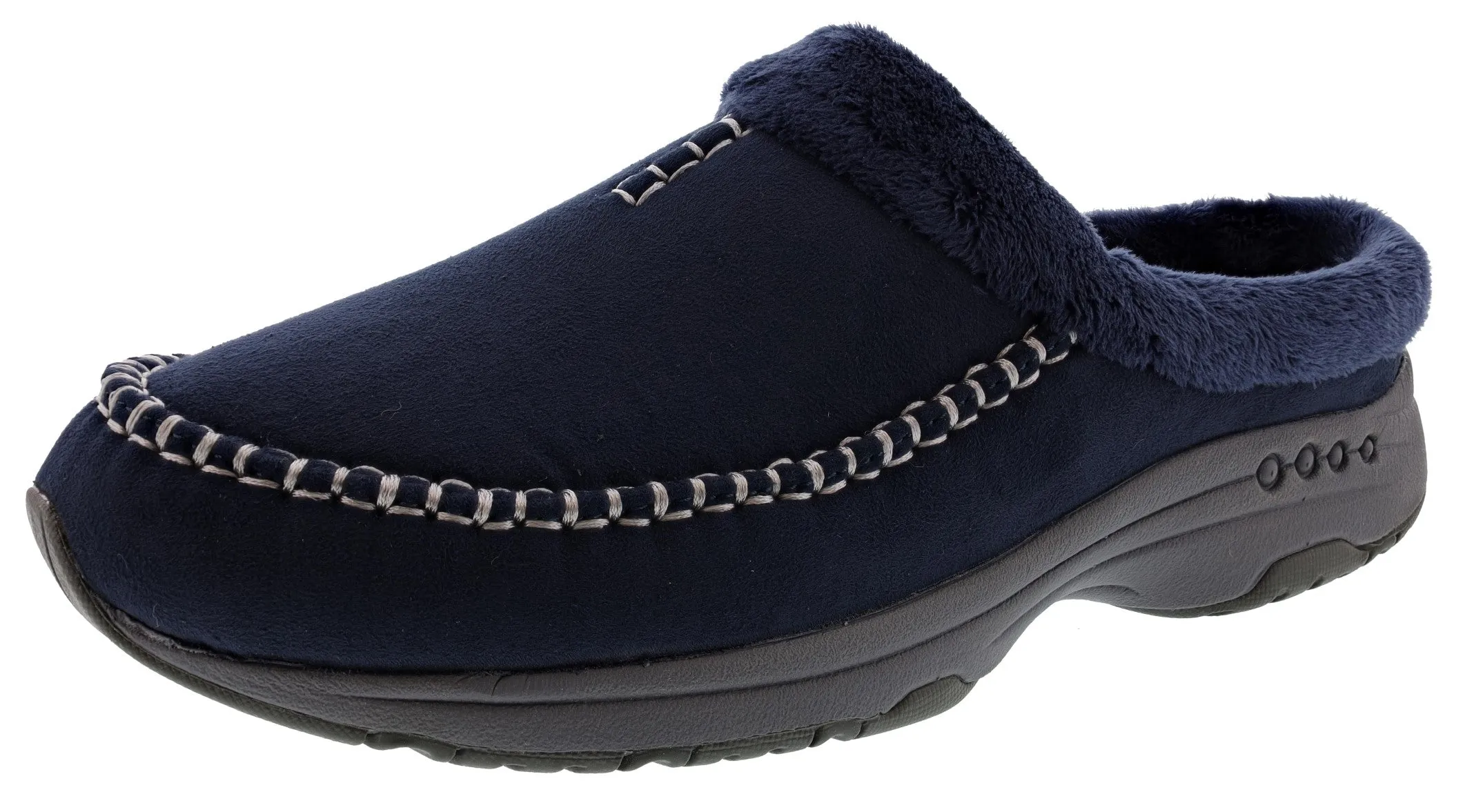 for fitness enthusiasts for afternoon walks Easy Spirit Women's Travelfurr 2 Slip On Mule Clogs