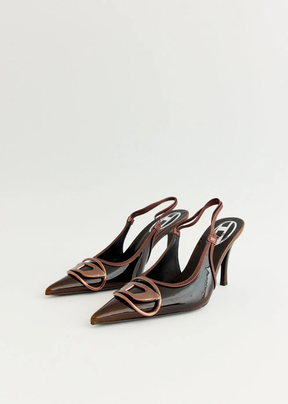 D-Venus SB Logo Pumps Walk Free Silver Glow