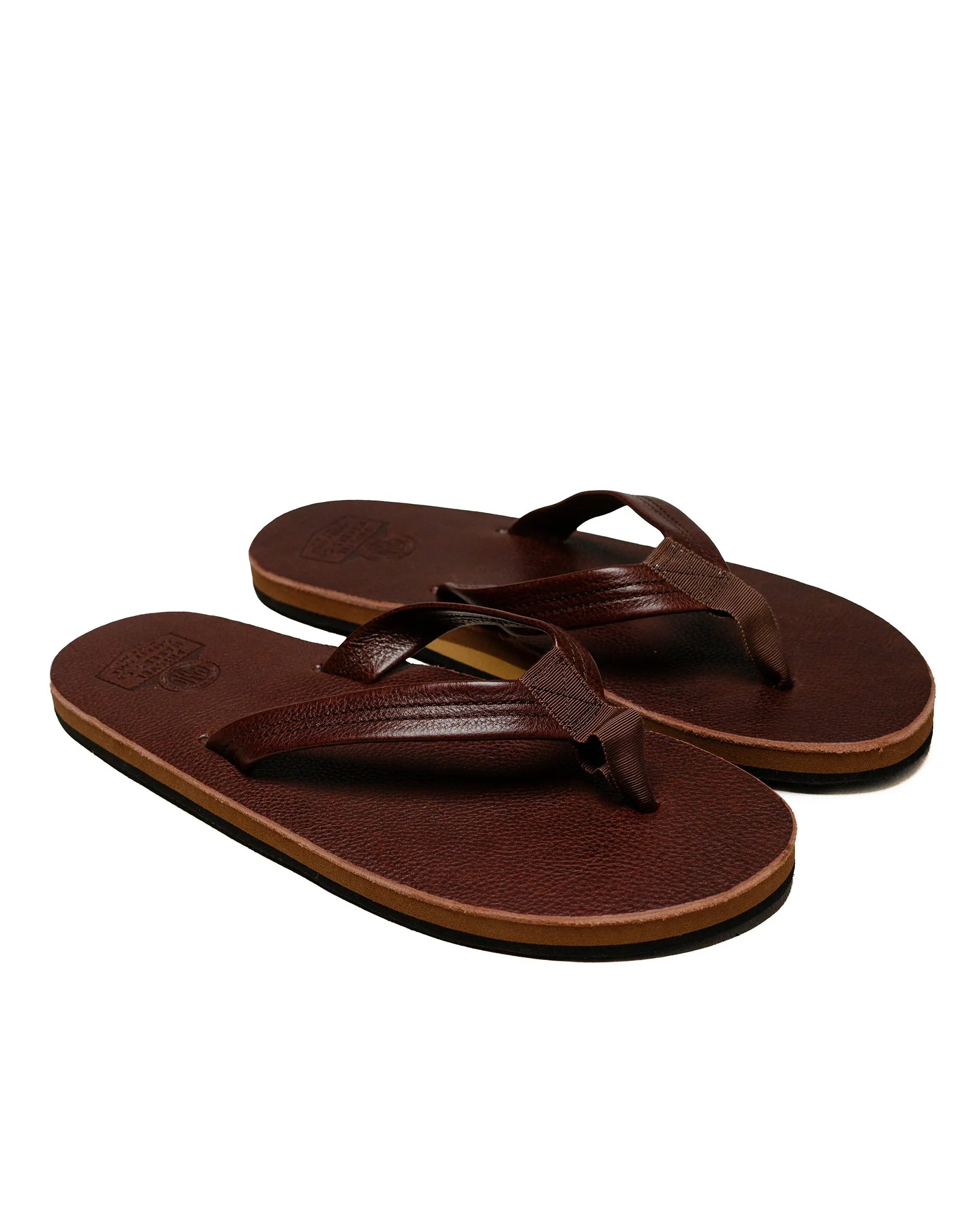 Air Touch Free Move Phigvel Leather Beach Sandals Brown