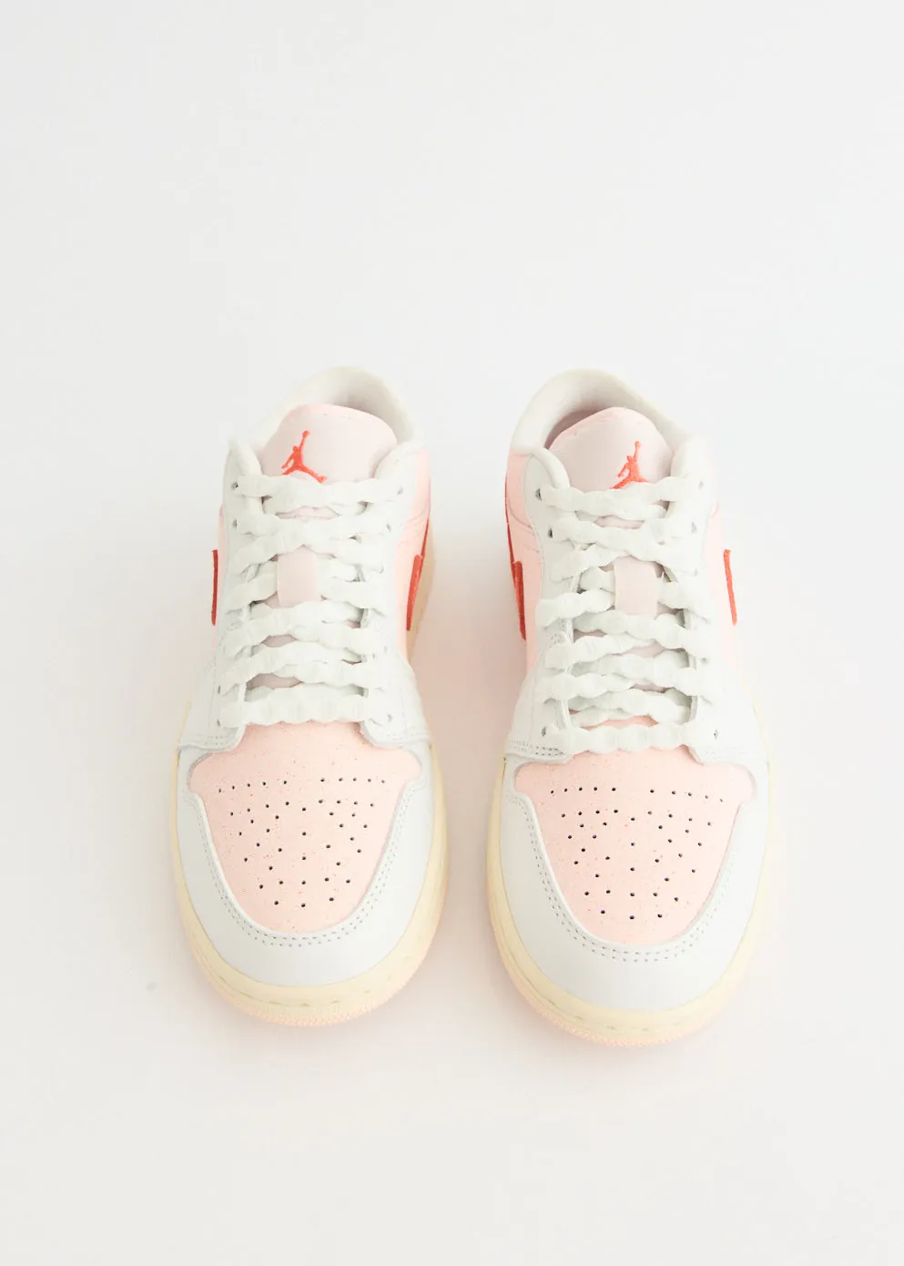 Women's Air Jordan 1 Low 'Strawberry Milkshake' Sneakers Breath Focus