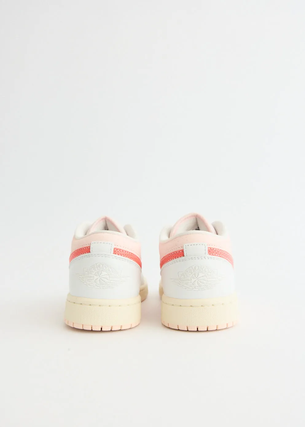 Women's Air Jordan 1 Low 'Strawberry Milkshake' Sneakers Support Zones