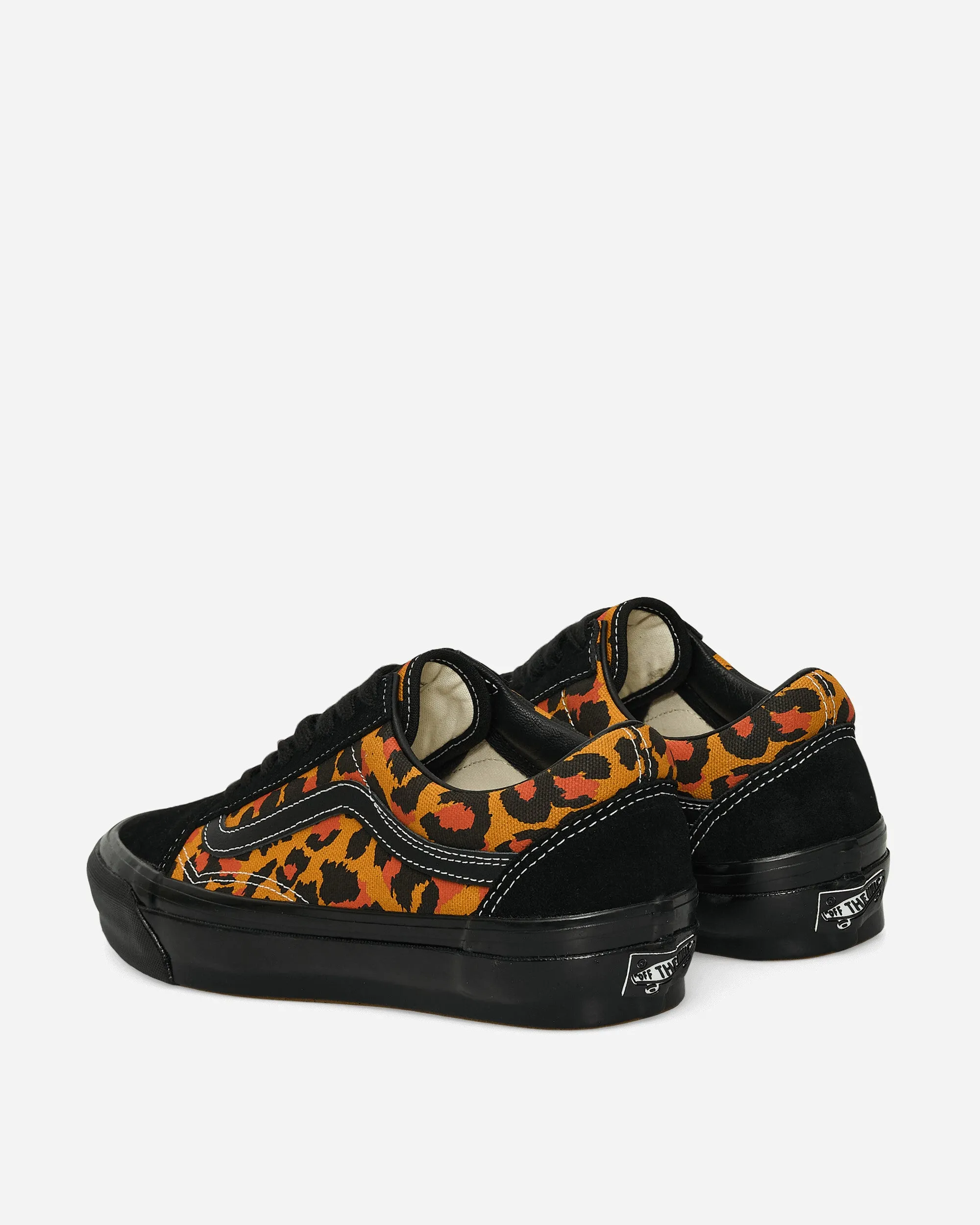 Snow Path Premium Old Skool Leopard Sneakers Black / Orange