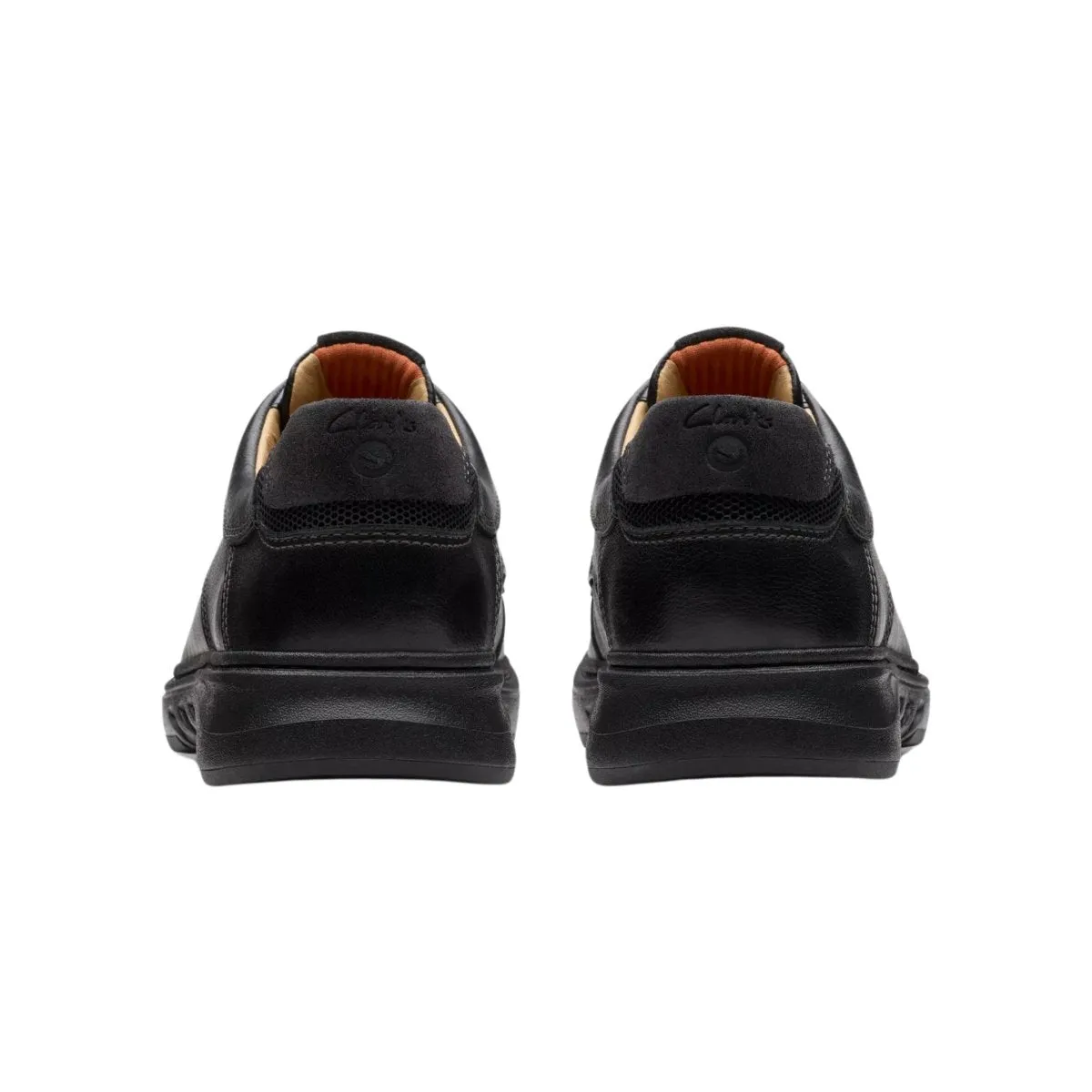 Clarks Men's Un Briley Pace Black Leather Walking Sole Drive Ease