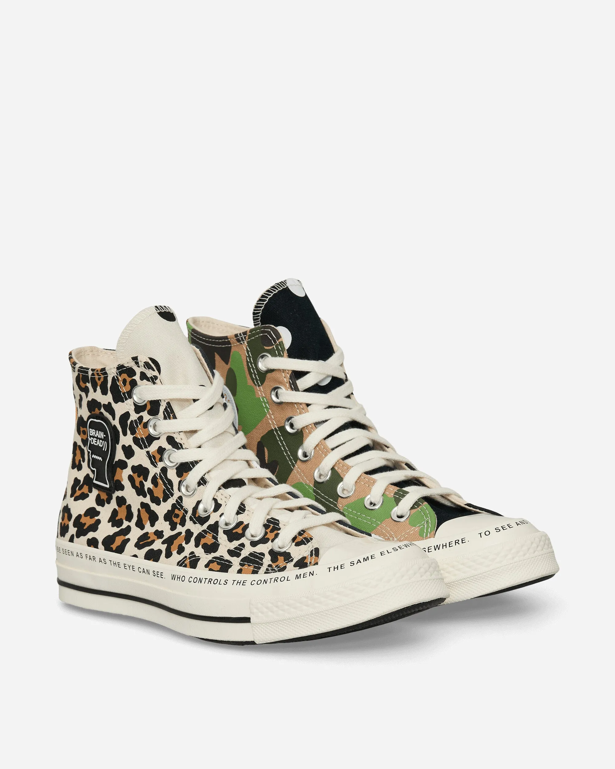 Brain Dead Chuck 70 Sneakers Egret / Black / Multi Spring Sole