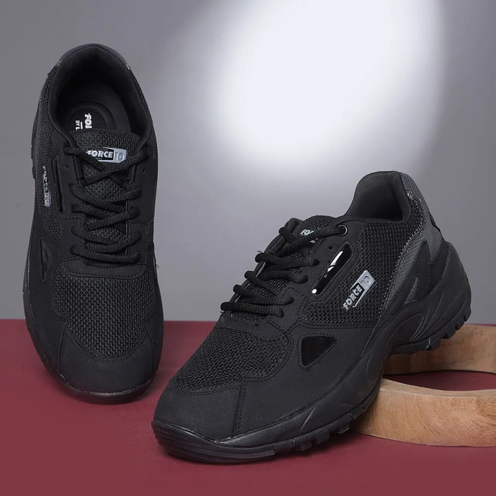 Agile Force 10 By Liberty Men Sports Running Shoes - Black (NORWAY-5)