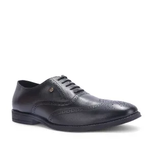 Weekend Fashion Healers Black Formal Lacing Oxford Shoes For Men SAGAR-15 By Liberty