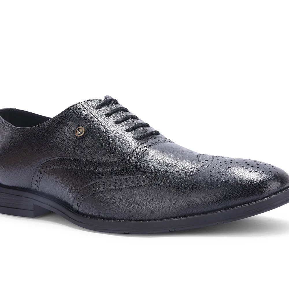 Healers Black Formal Lacing Oxford Shoes For Men SAGAR-15 By Liberty Classic Style Oxfords