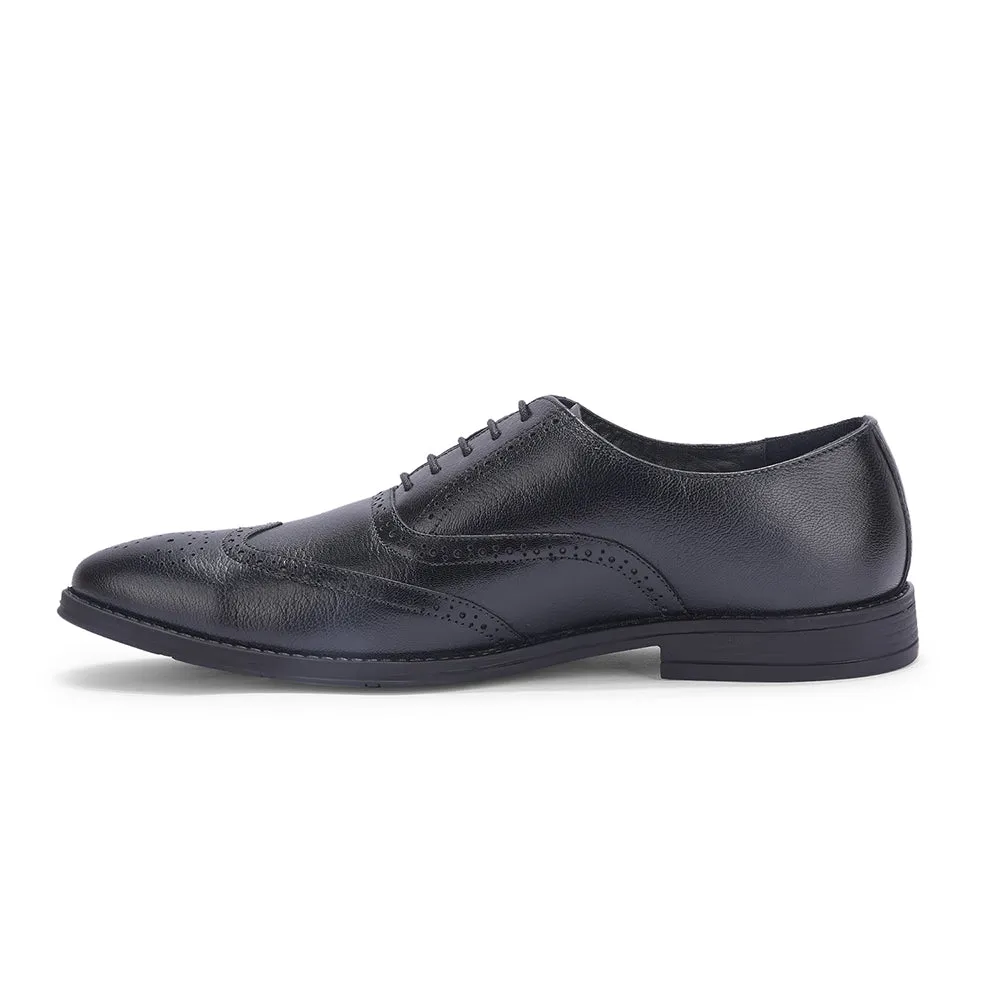Evening Oxfords Work Style Healers Black Formal Lacing Oxford Shoes For Men SAGAR-15 By Liberty