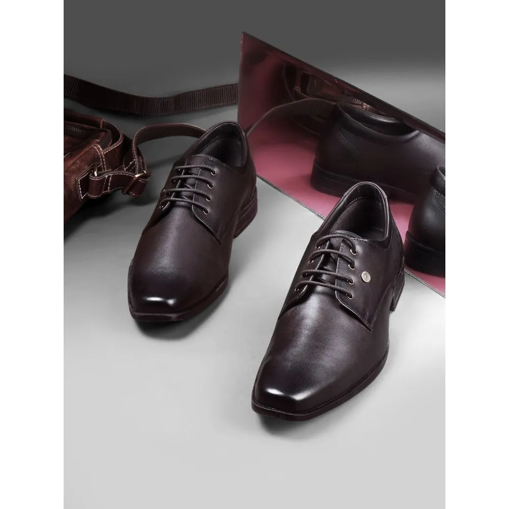Fortune By Liberty Men LB31-01E Brown Formal Lacing Shoes Vintage Oxfords Leather Flex