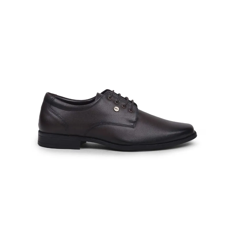 Chic Fit Shoes Smart Leather Step Fortune By Liberty Men LB31-01E Brown Formal Lacing Shoes