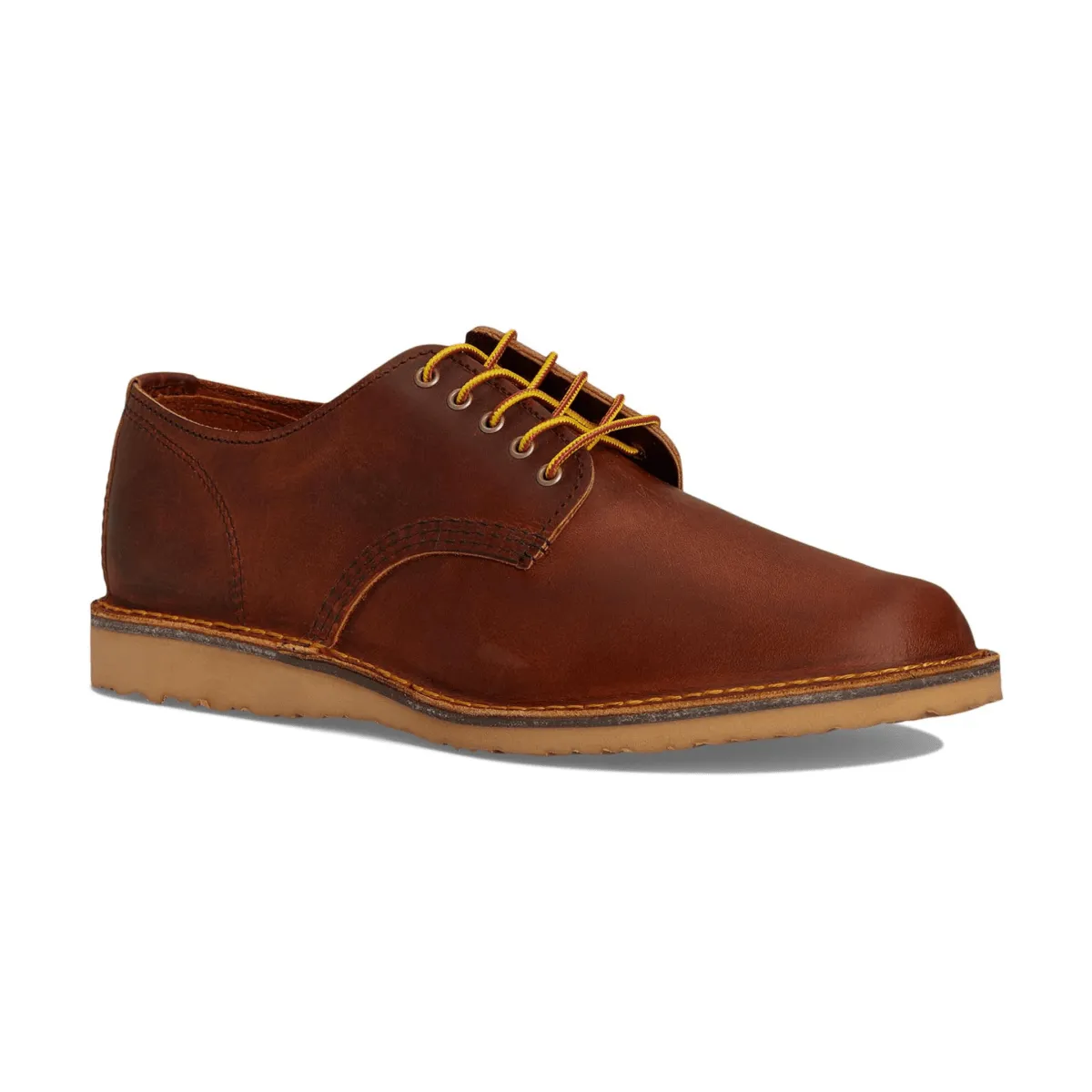 Orange Pop Trend Fit Red Wing Men's 3604 Weekender Oxford Copper Leather