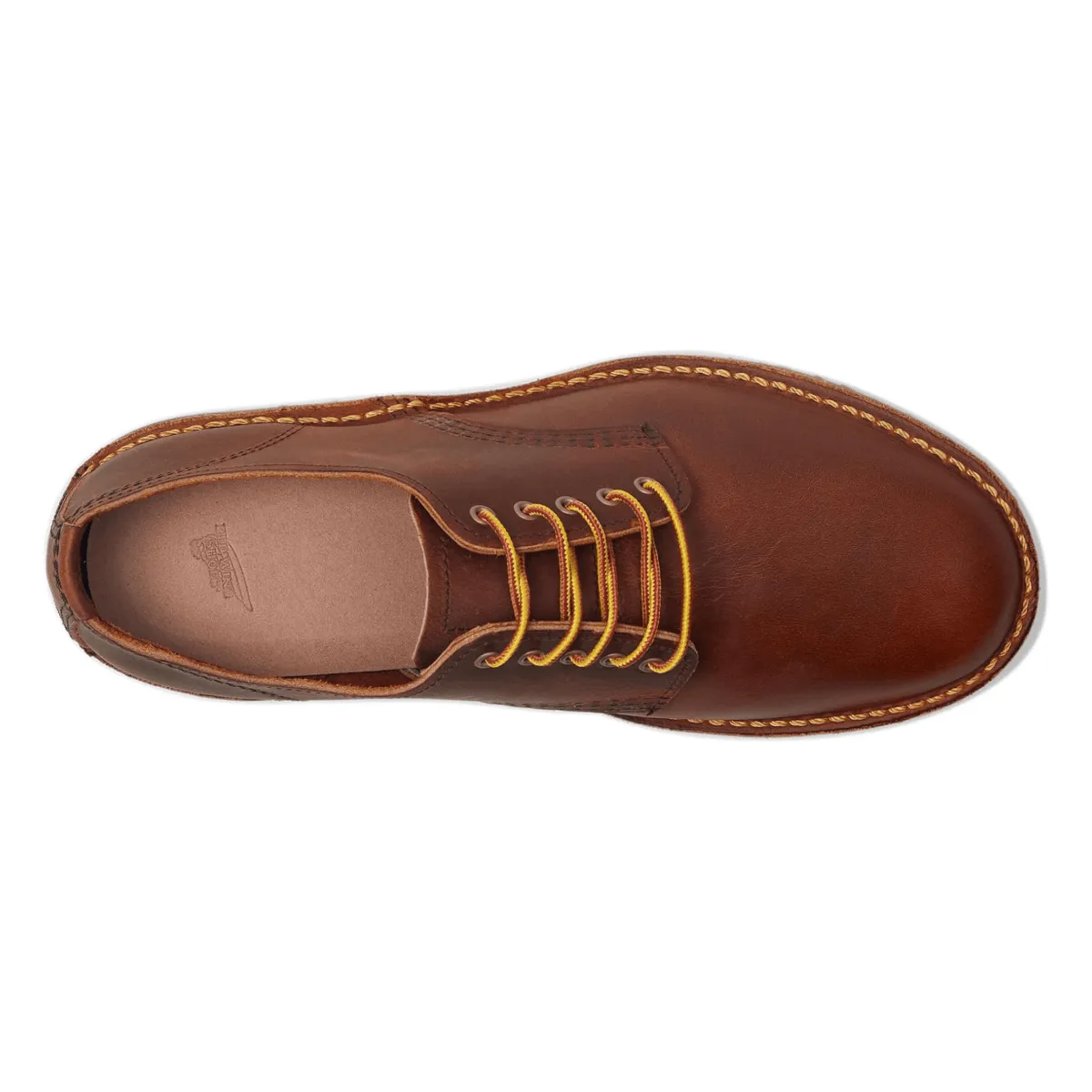 Red Wing Men's 3604 Weekender Oxford Copper Leather Trip Pic