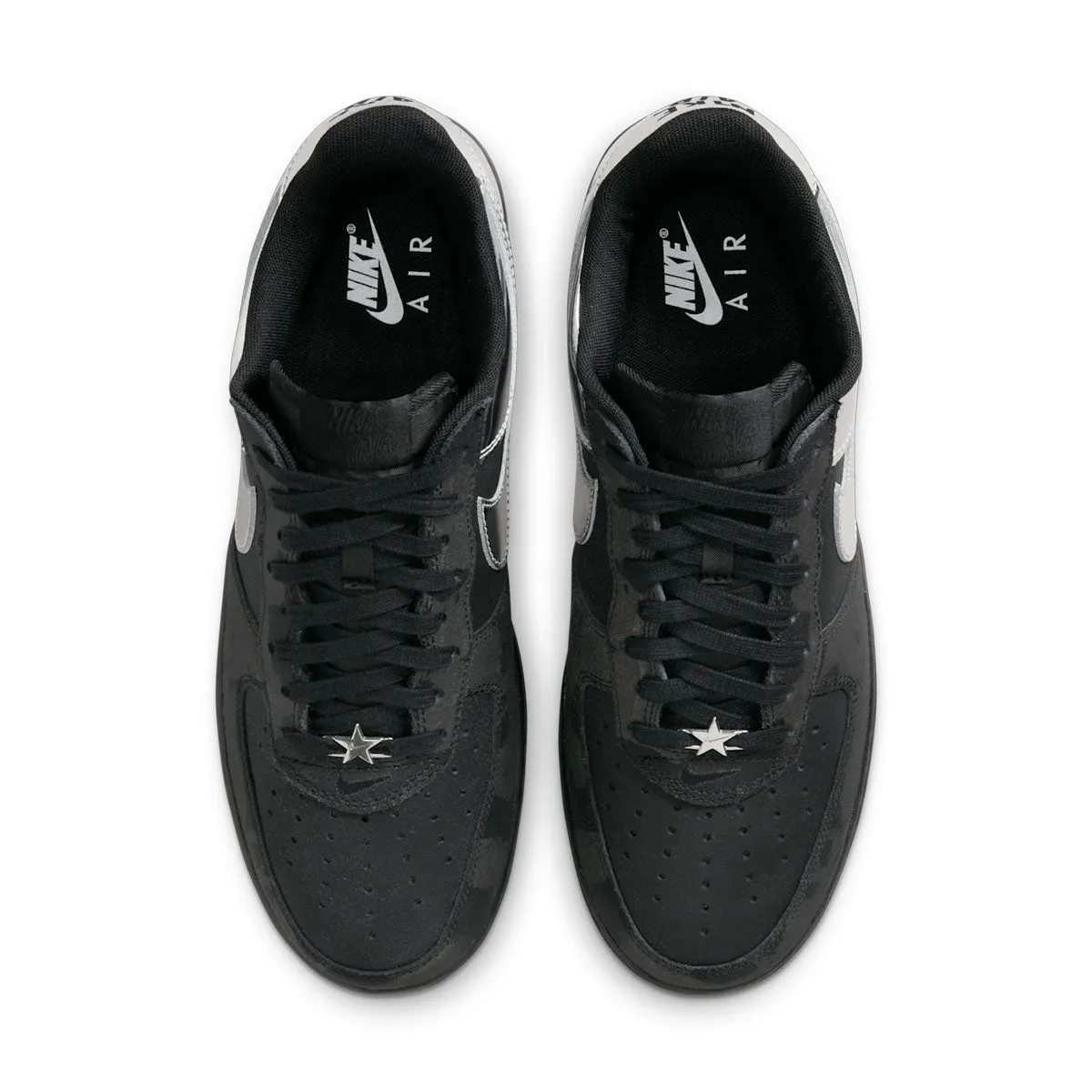 Air Force 1 Low 'Black Metallic Silver' Unisex Appeal Stable Move