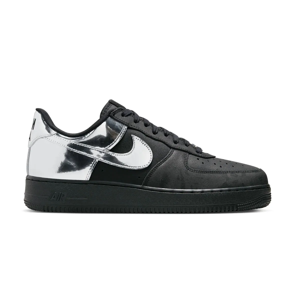 Air Force 1 Low 'Black Metallic Silver' Strong Stride Daily Training