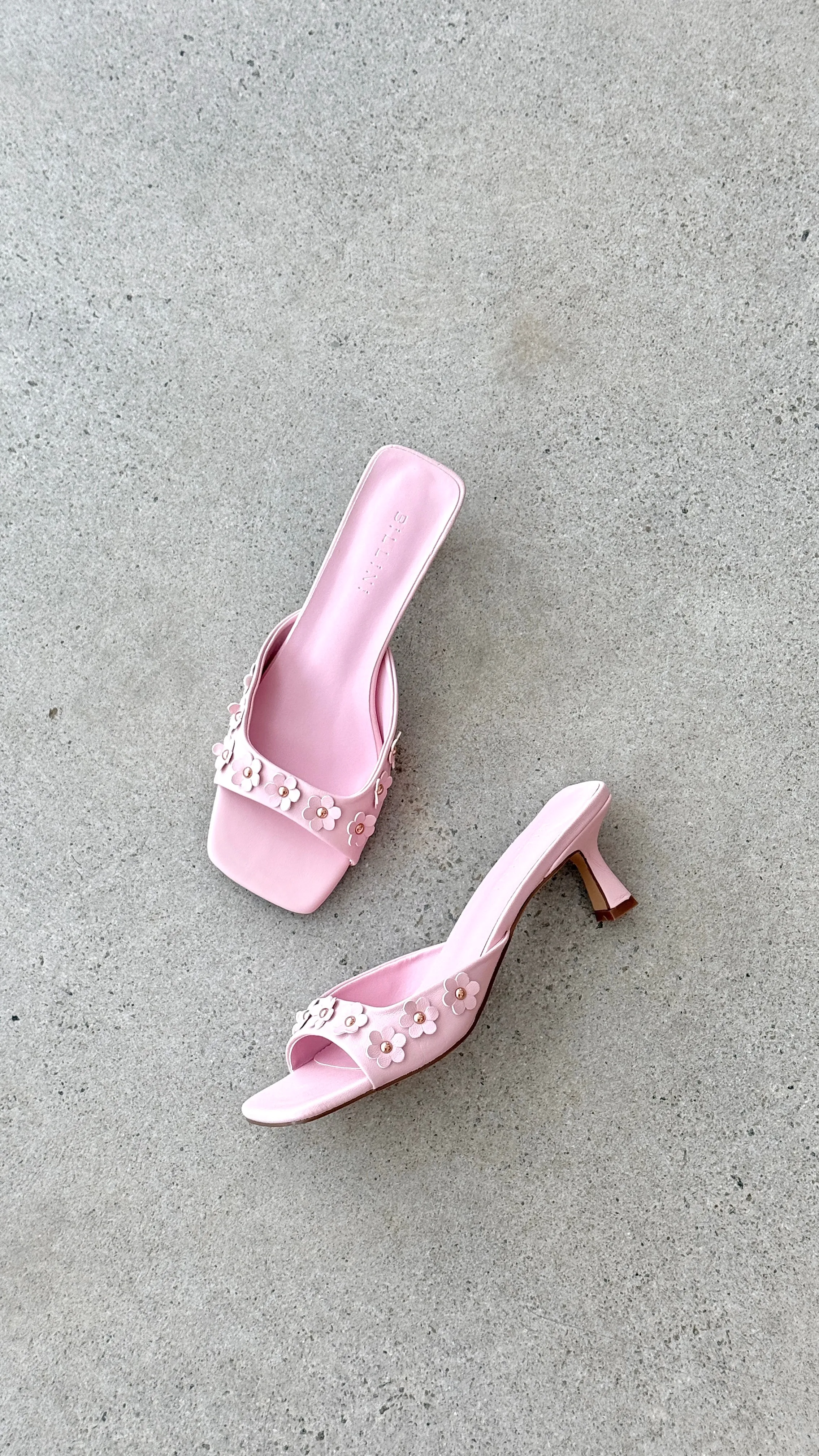 Tessie Heel - Baby Pink Flattering Walk Comfy Walk