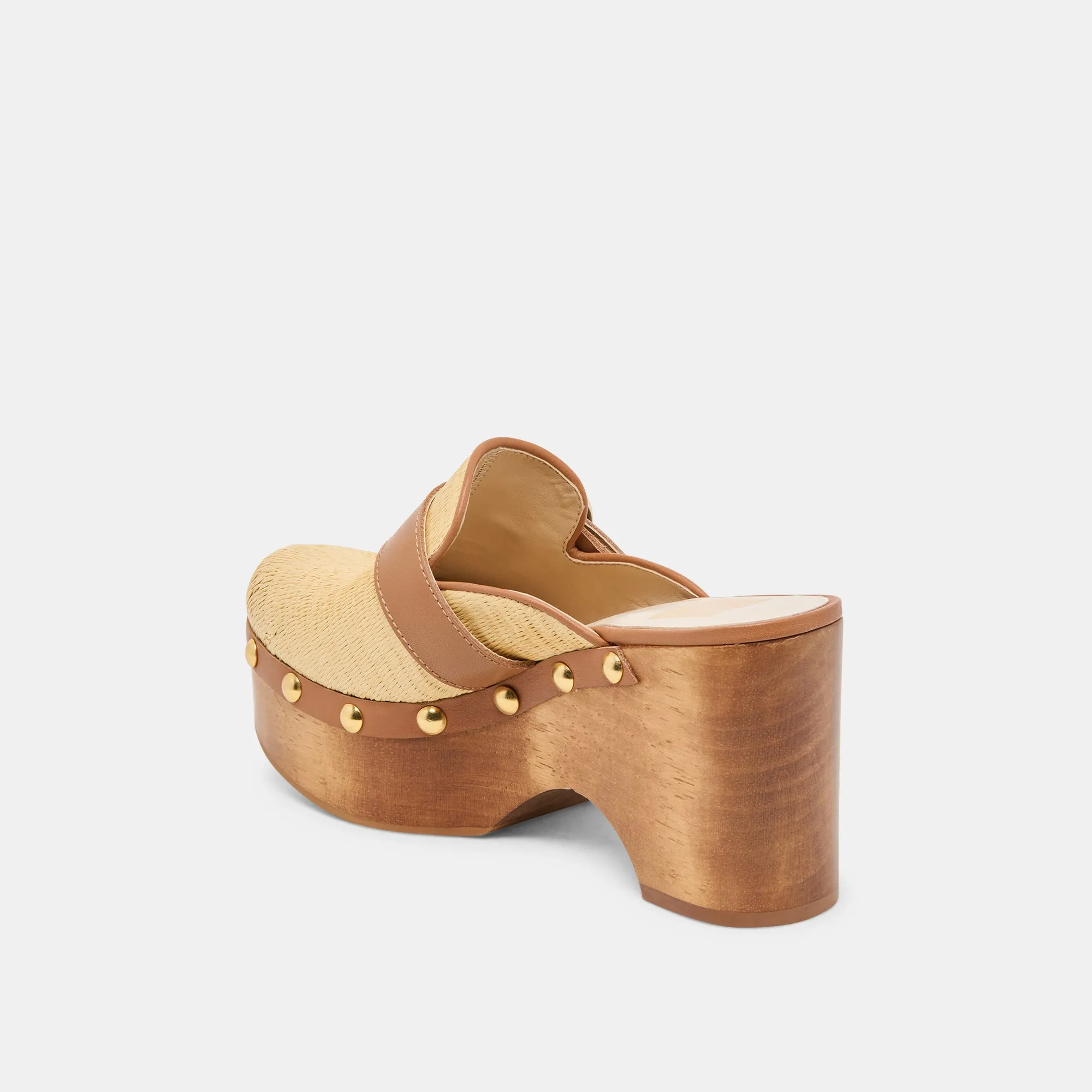 DEBRAH CLOGS LT NATURAL RAFFIA Men's footwear Comfortable to walk