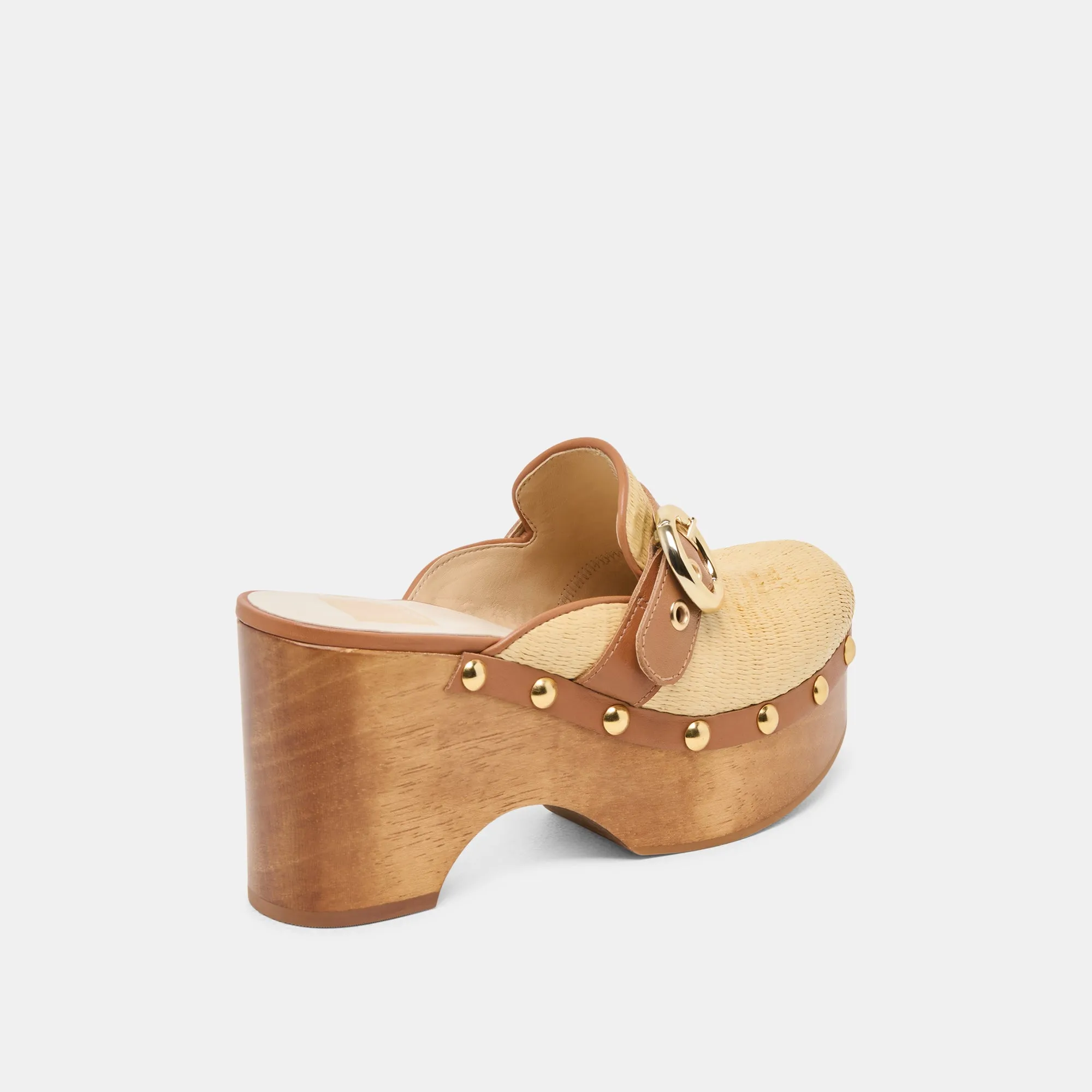 DEBRAH CLOGS LT NATURAL RAFFIA Easy Clean
