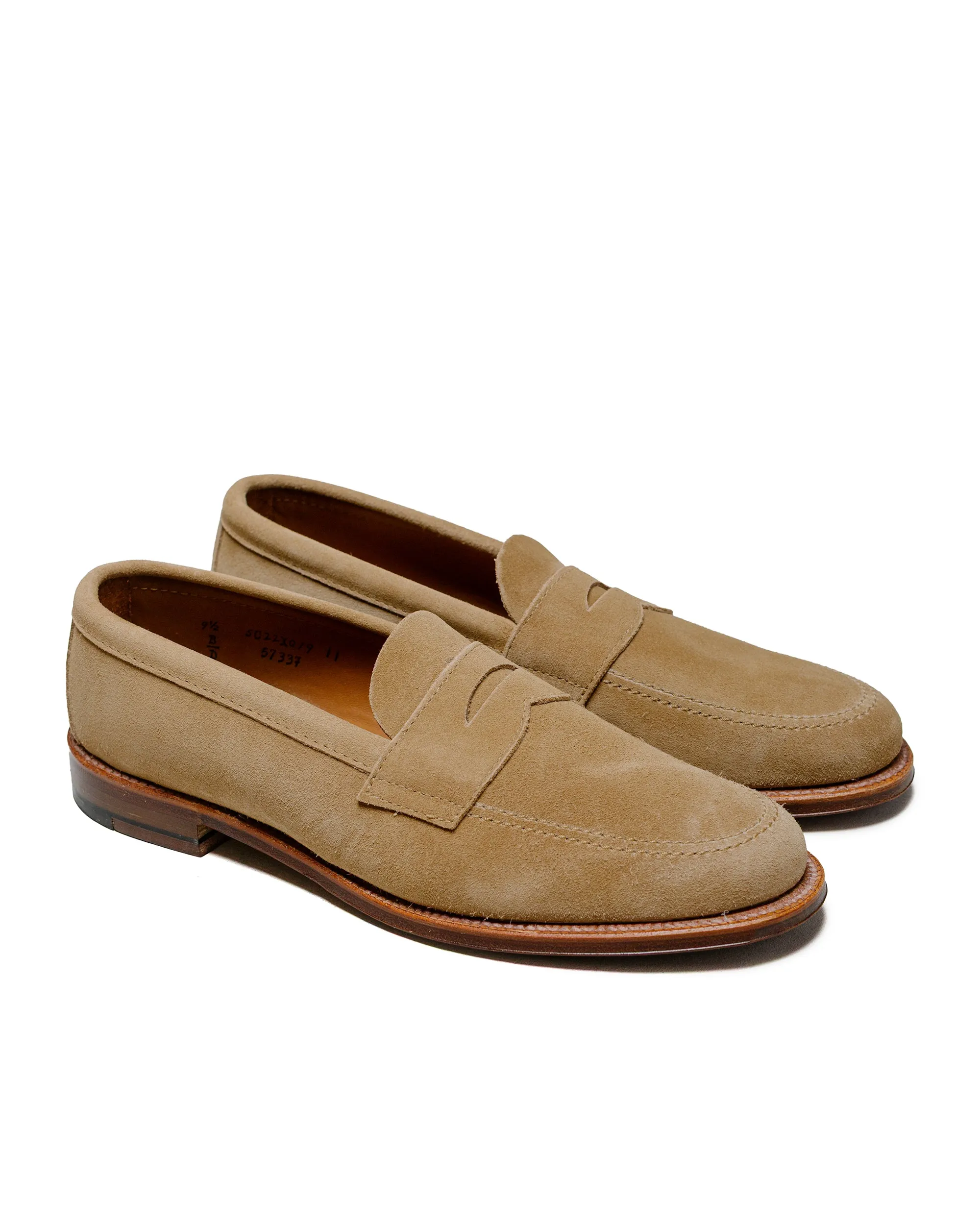 Alden Penny Loafer Tan Suede 5733F Foot Control