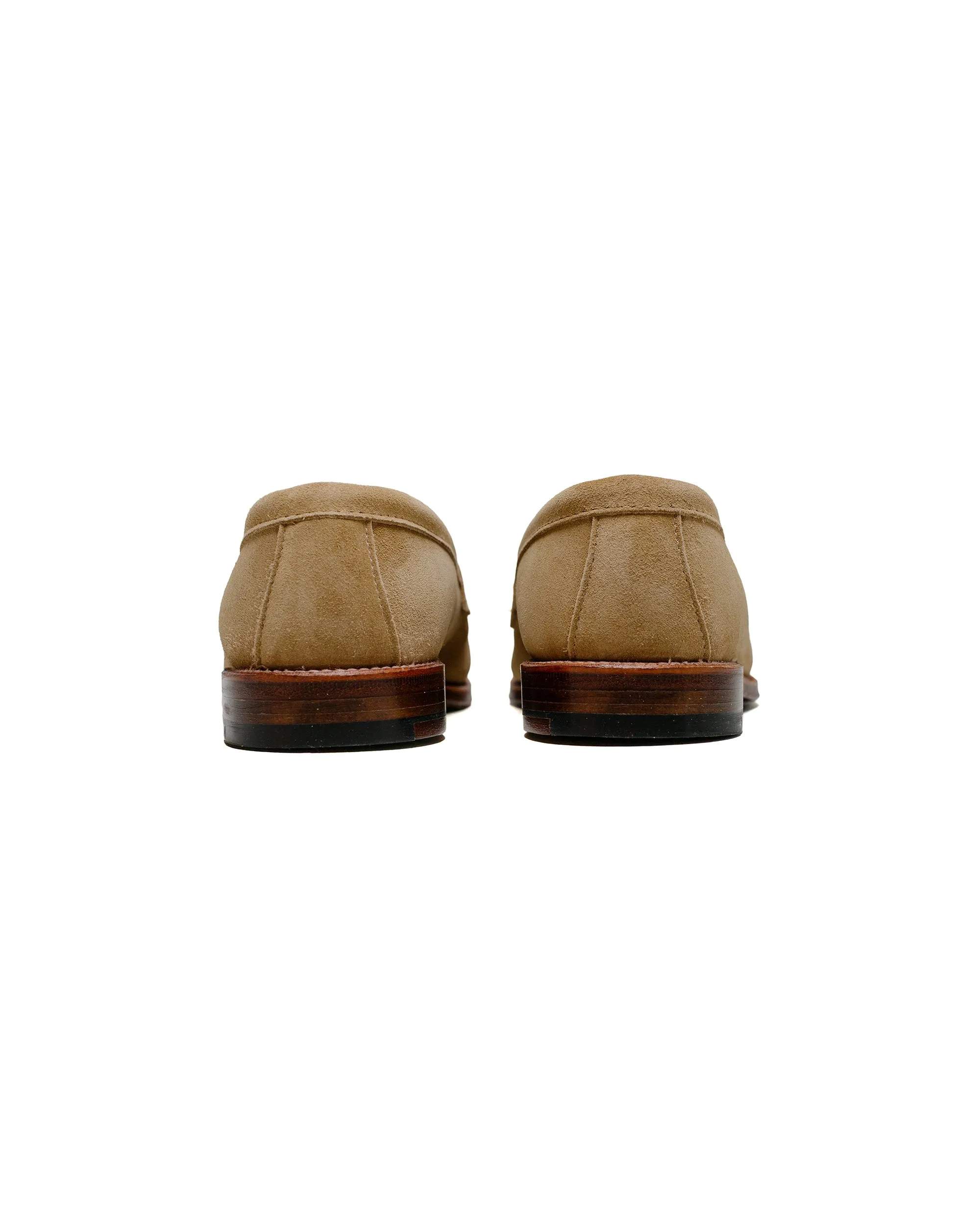 Short Step Alden Penny Loafer Tan Suede 5733F