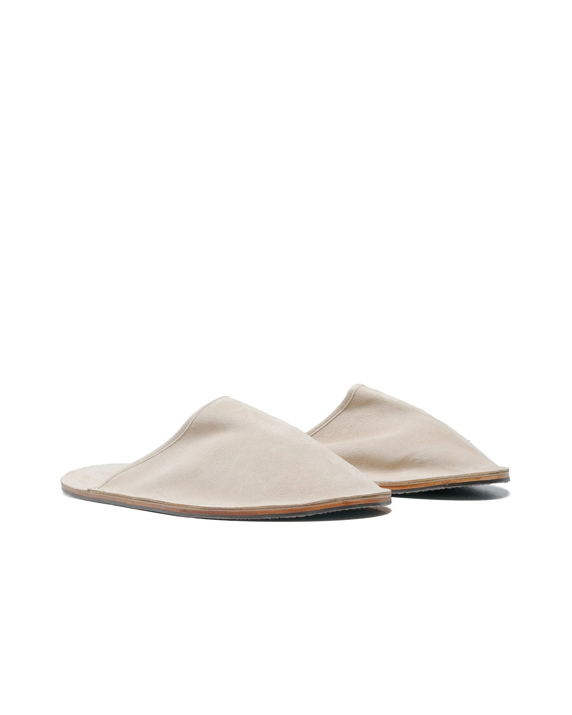 Viberg Slide Parchment Janus Calf Suede Light Fit