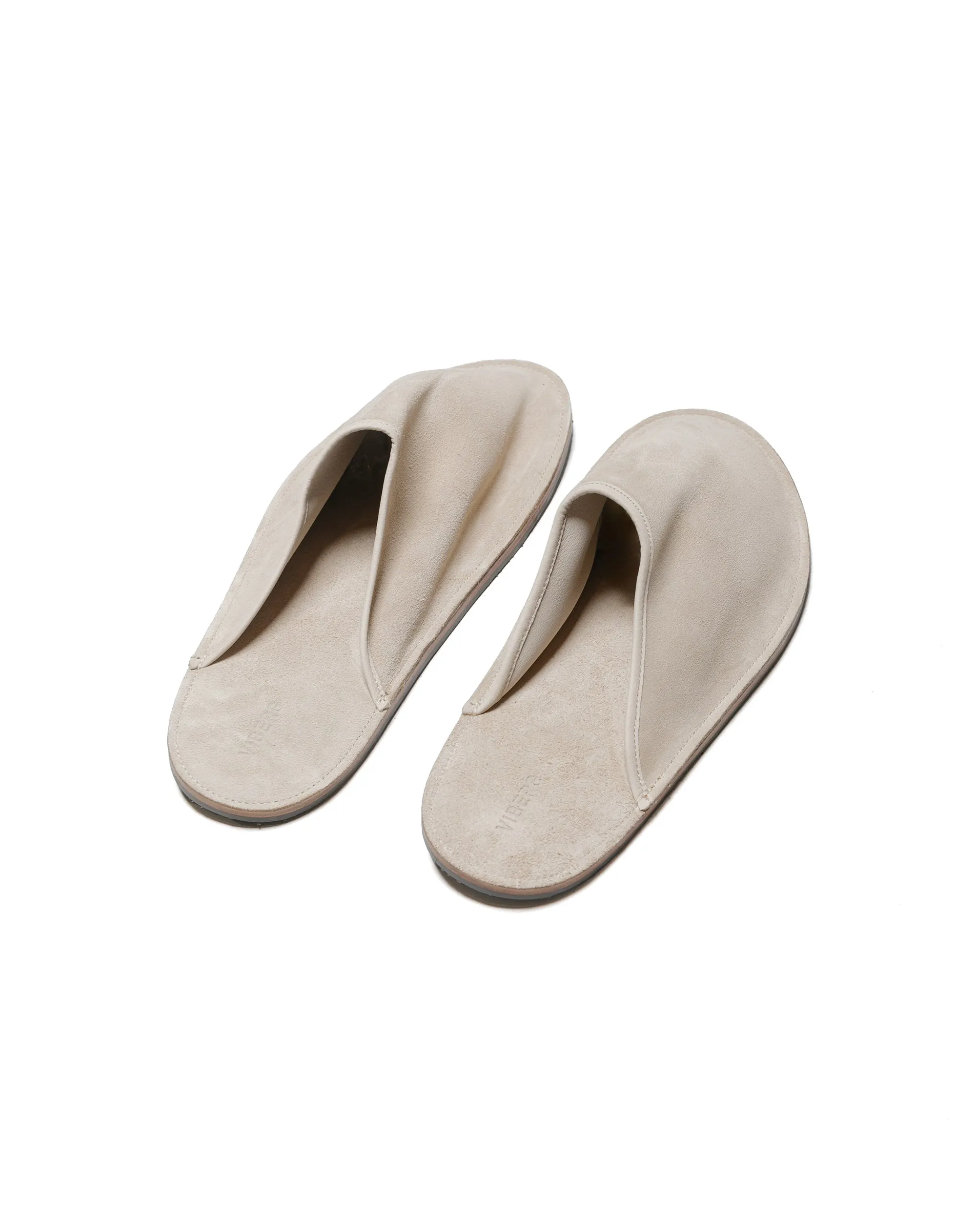Viberg Slide Parchment Janus Calf Suede Daily Street