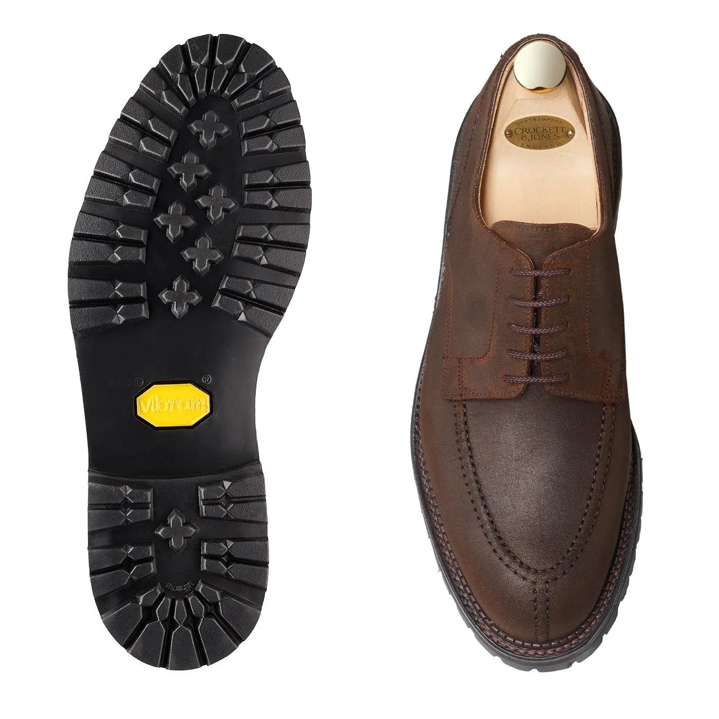 Denver Dark Brown Rough-Out Suede Functional Pick
