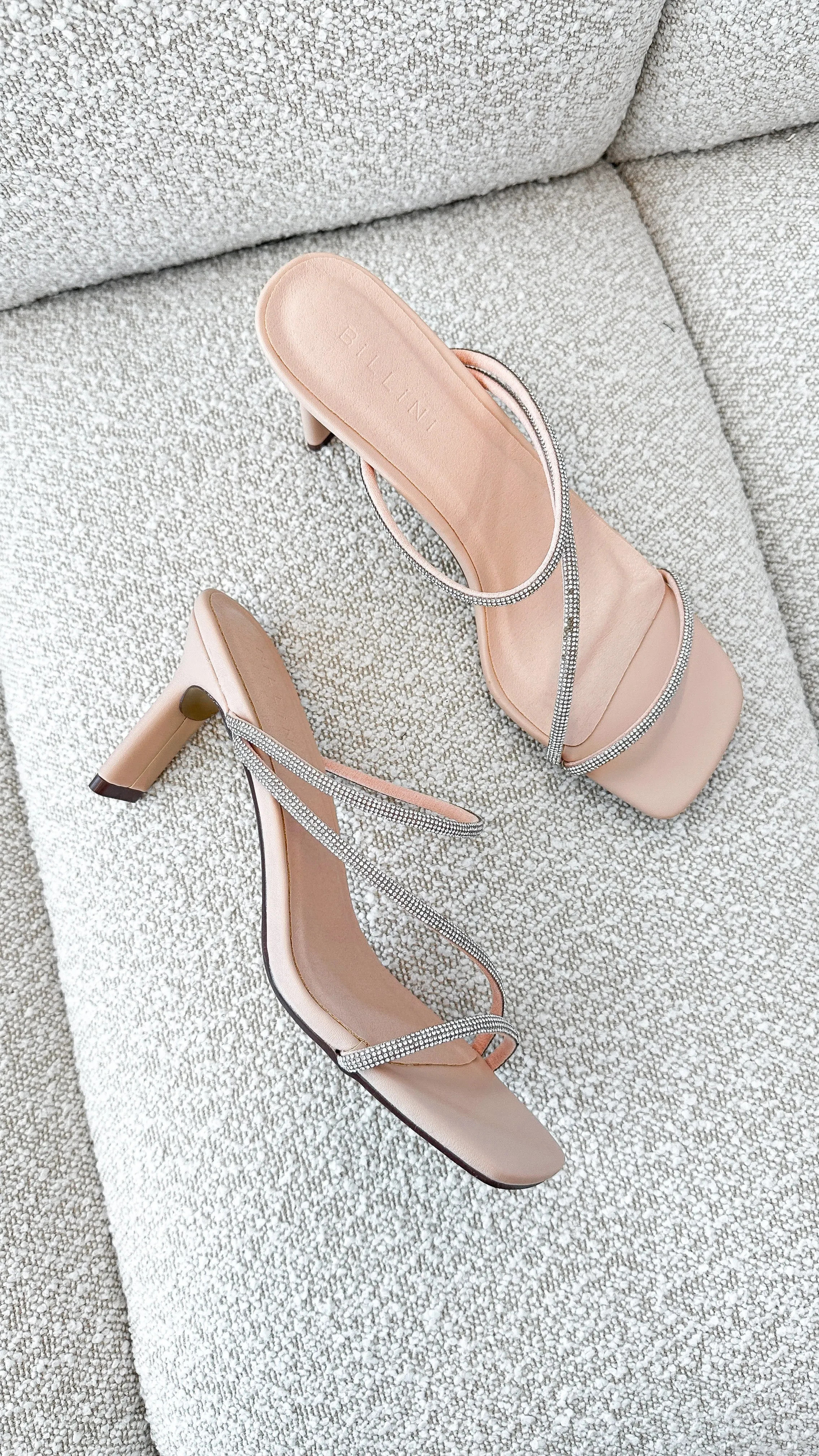 Femi Heel - Nude Diamante Timeless Beauty