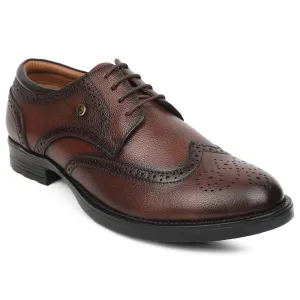Handcrafted Oxfords Presentation Oxfords Healers Brown Formal Lacing Oxford Shoes For Men UDL-12 By Liberty