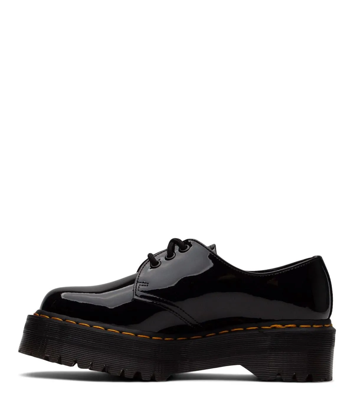 Mountain Dr. Martens 1461 Quad Patent Leather Platform Oxford Black
