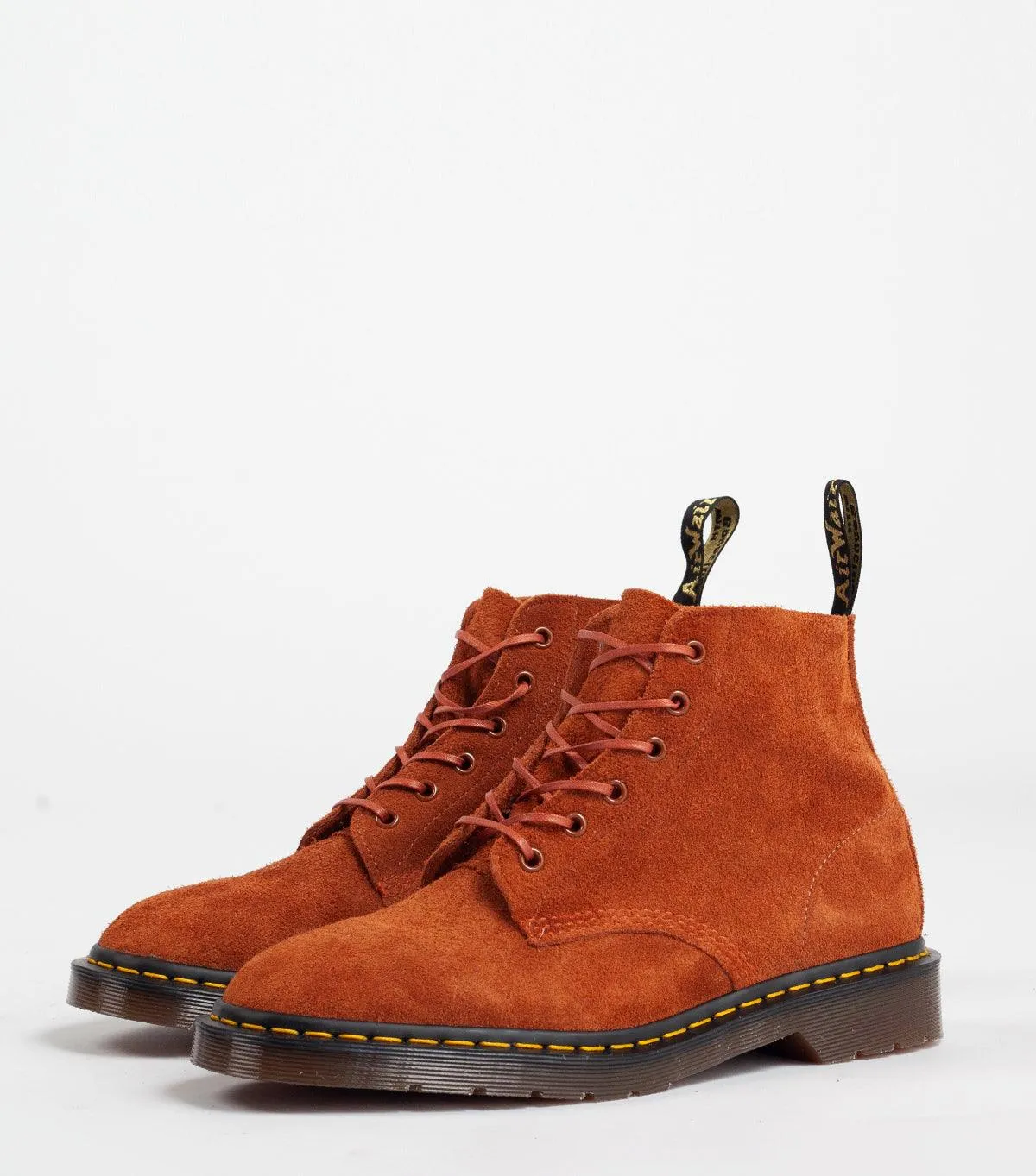 Dr. Martens 101 Suede Ankle Boot Rust Elevated Comfort