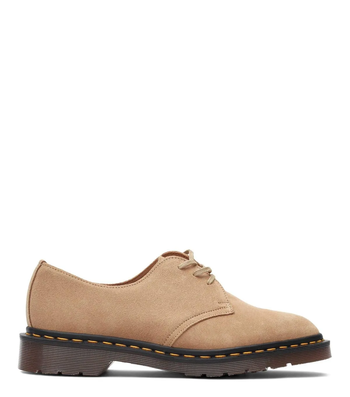 Square Toe Dr. Martens 1461 Made in England Buck Suede Oxford Almond