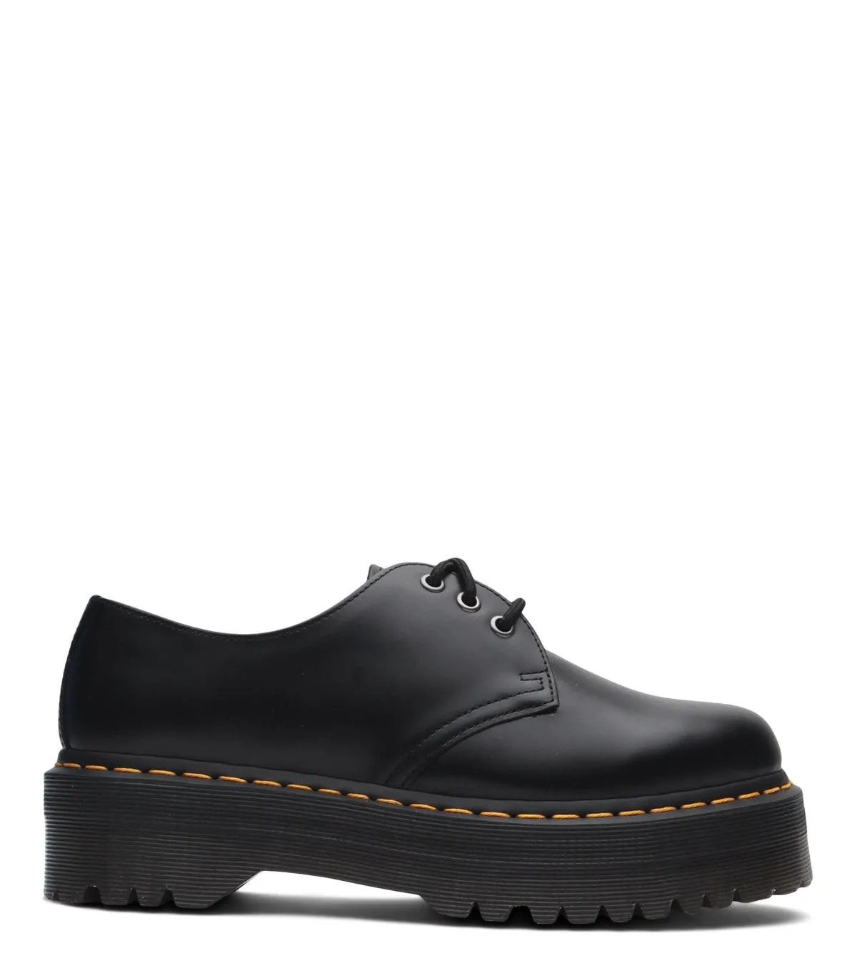line Ultra-soft sole Dr. Martens 1461 Quad Smooth Leather Platform Black