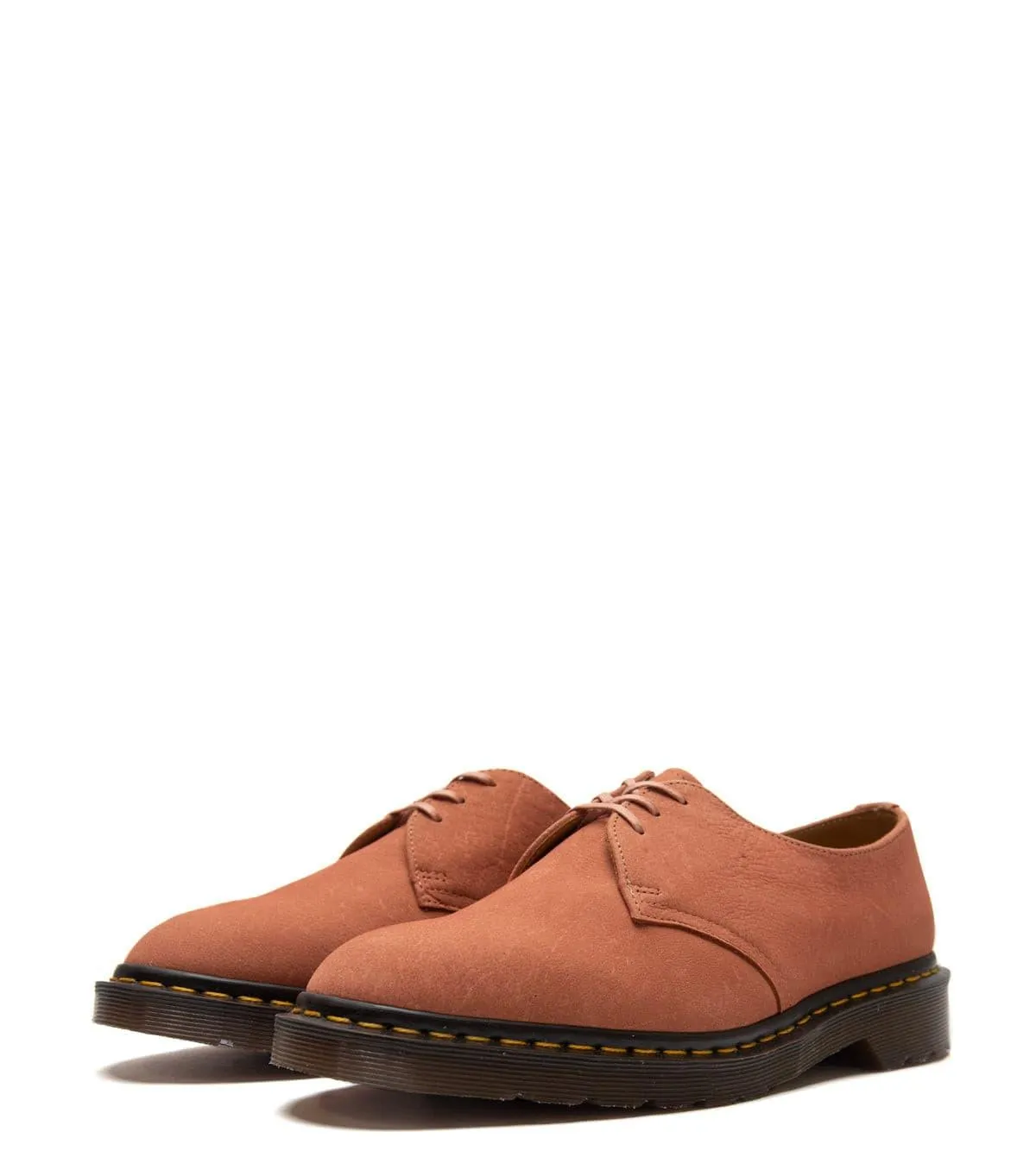 Chunky Dr. Martens Made in England 1461 Pink Savannah Nubuck