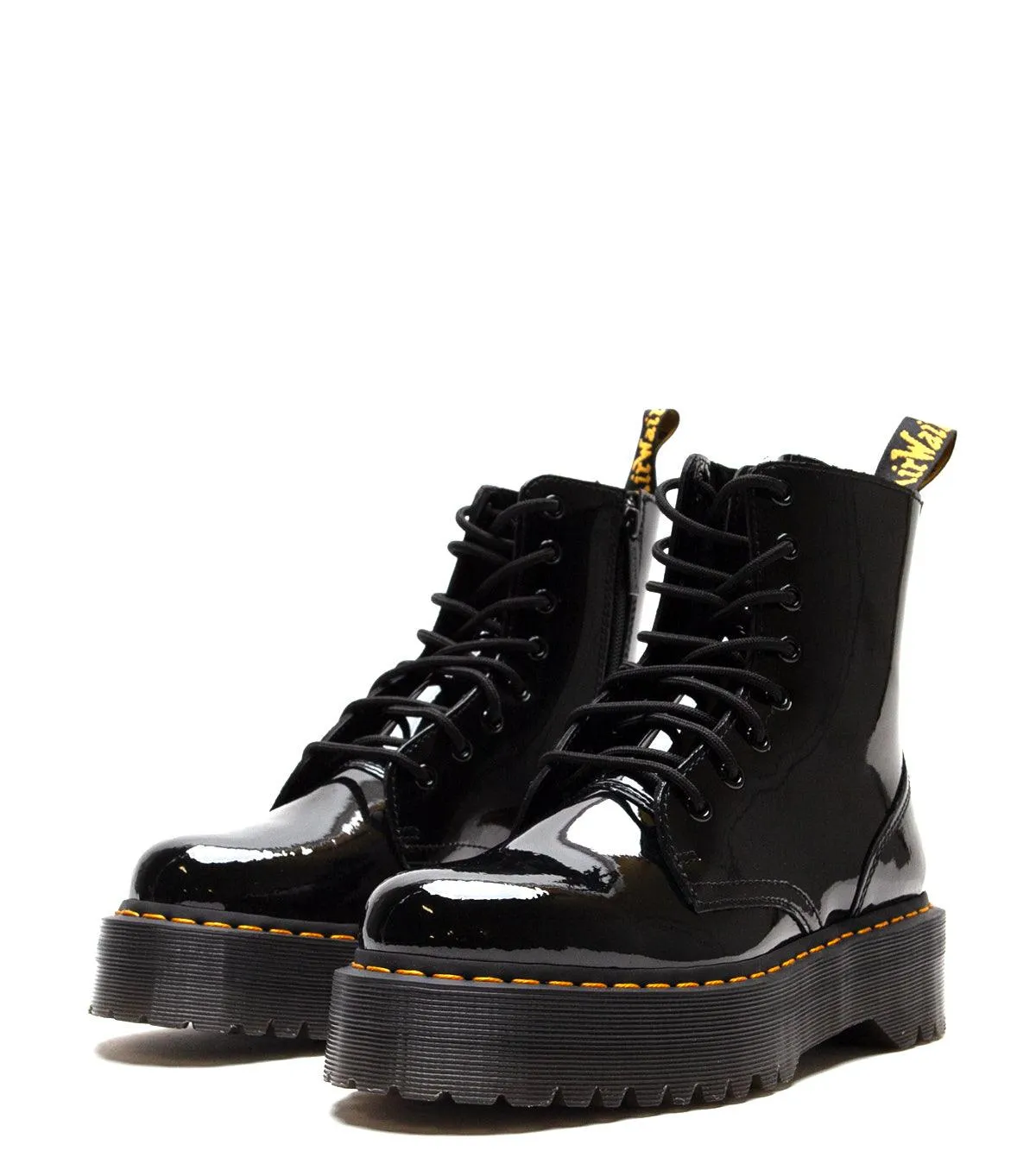 Dr. Martens Women's Jadon Hi Boot Black Patent All-Weather Comfort