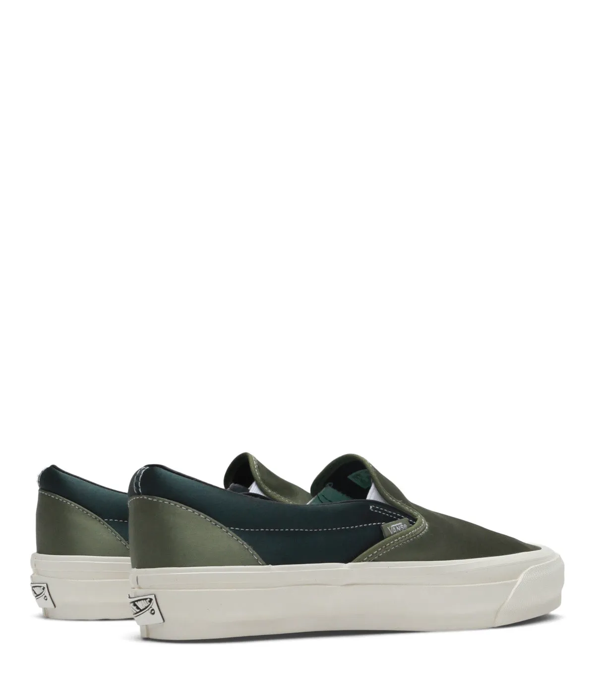 Vans Slip-On Reissue 98 Satin Green Contoured Sole palette