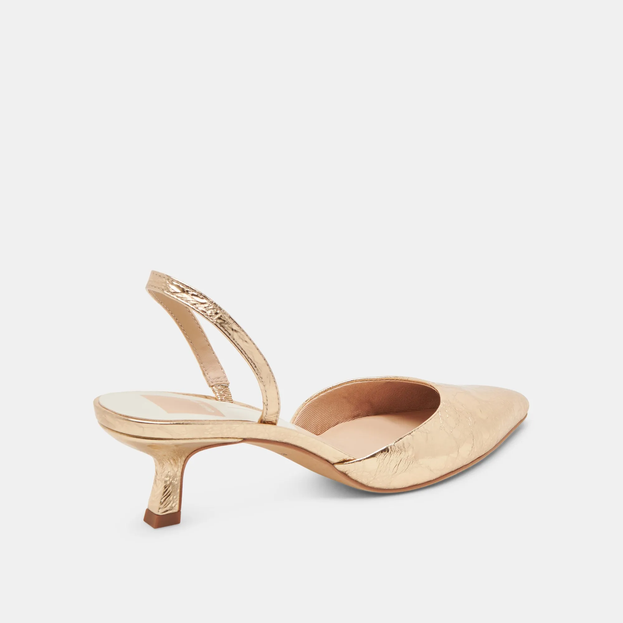 Beach Wedding Heels Luxe Footwear CORSA HEELS GOLD DISTRESSED LEATHER