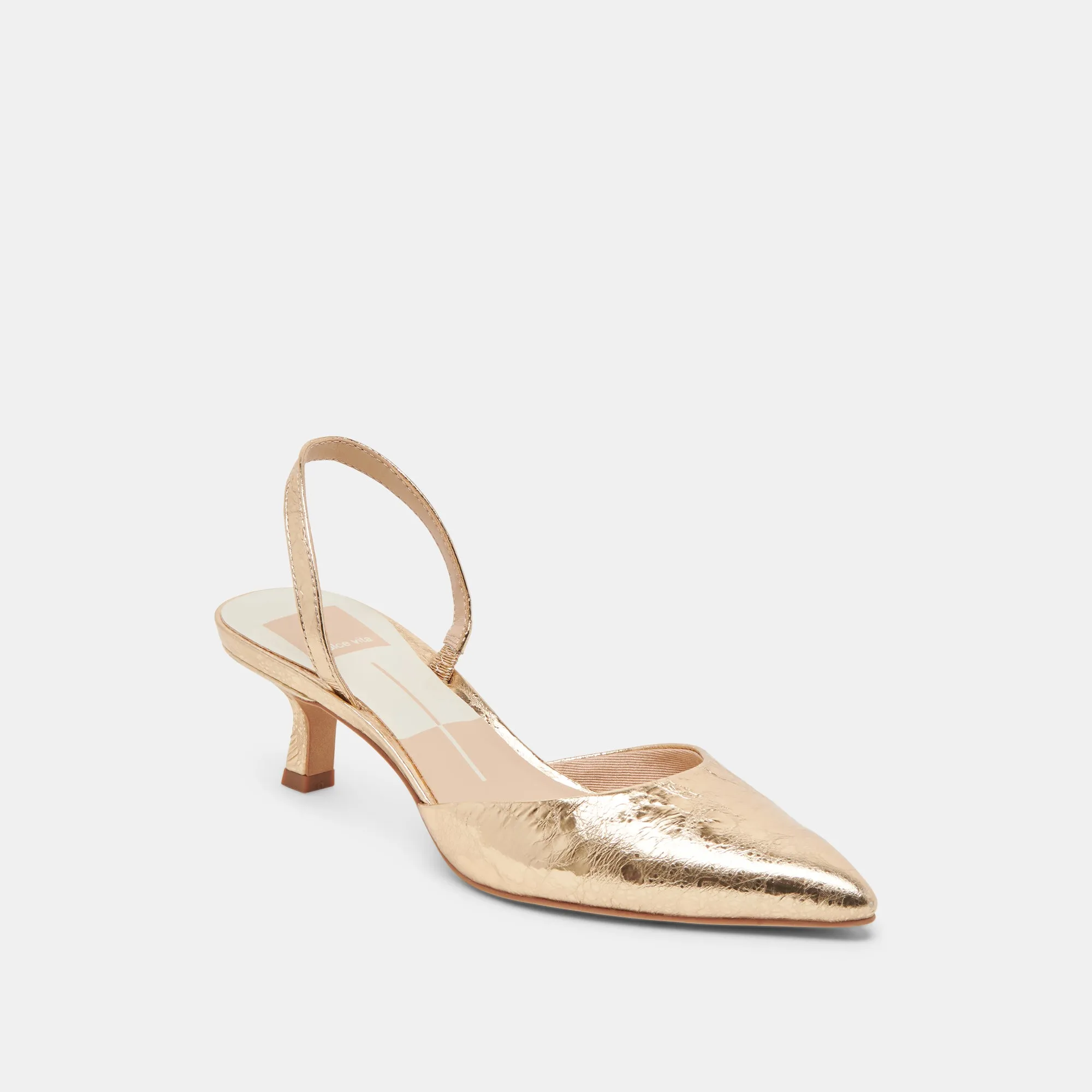 Fashion Trends CORSA HEELS GOLD DISTRESSED LEATHER