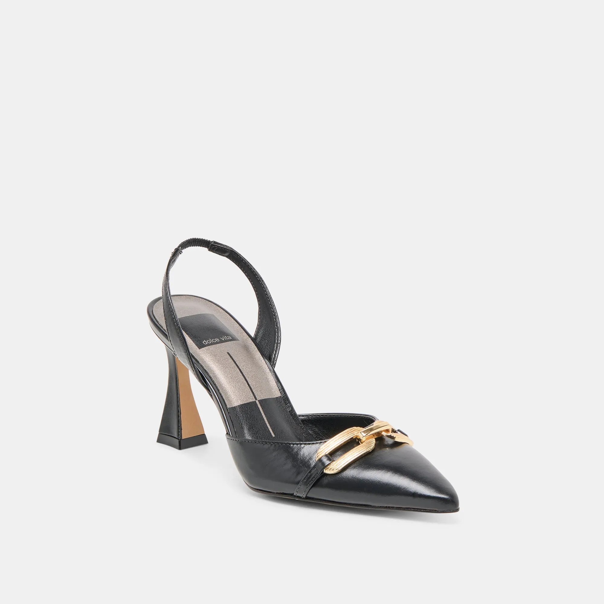 MALIK HEELS MIDNIGHT CRINKLE PATENT Strappy