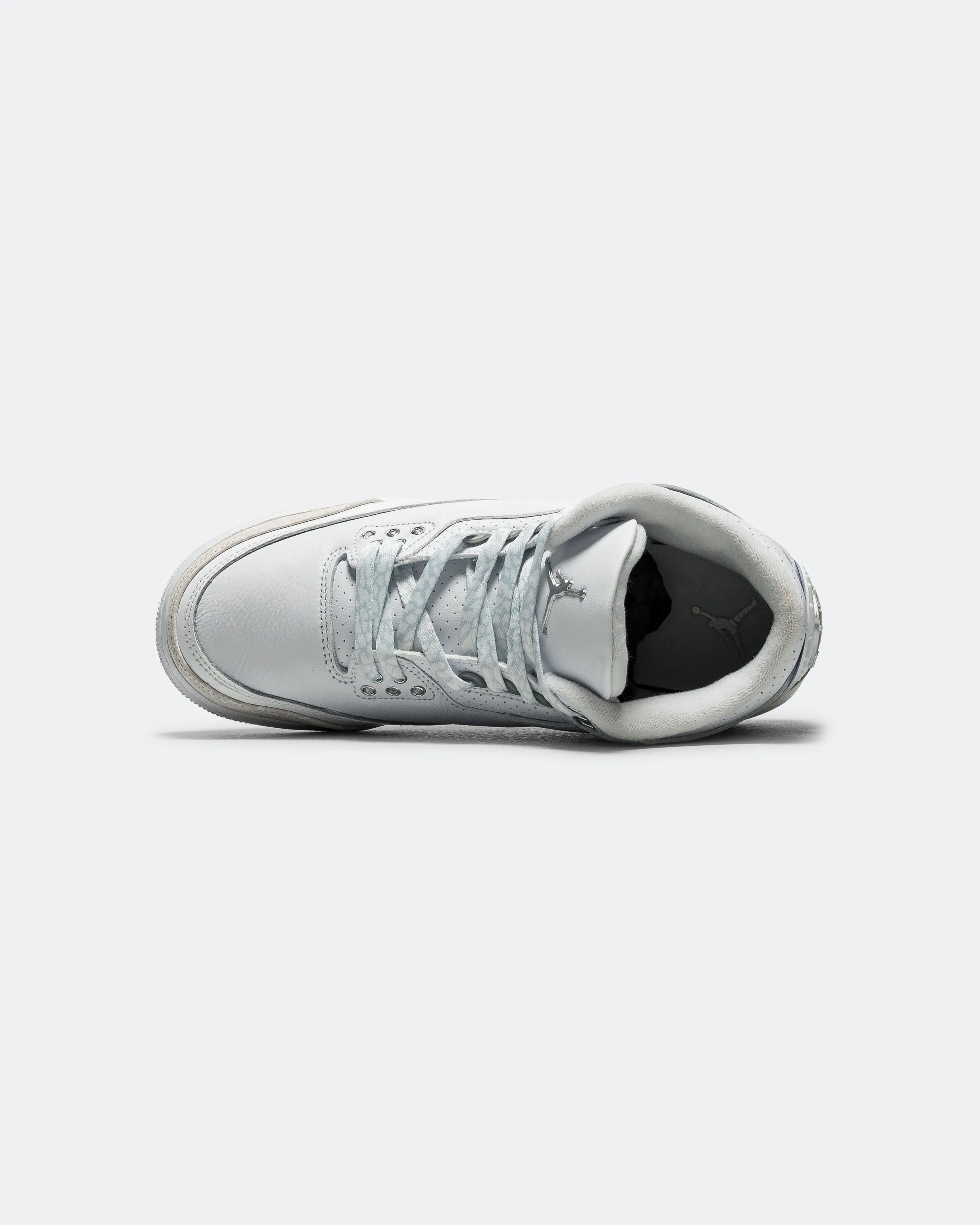 Air Jordan 3 Retro GS - White/White-Metallic Silver Adaptive Harness System