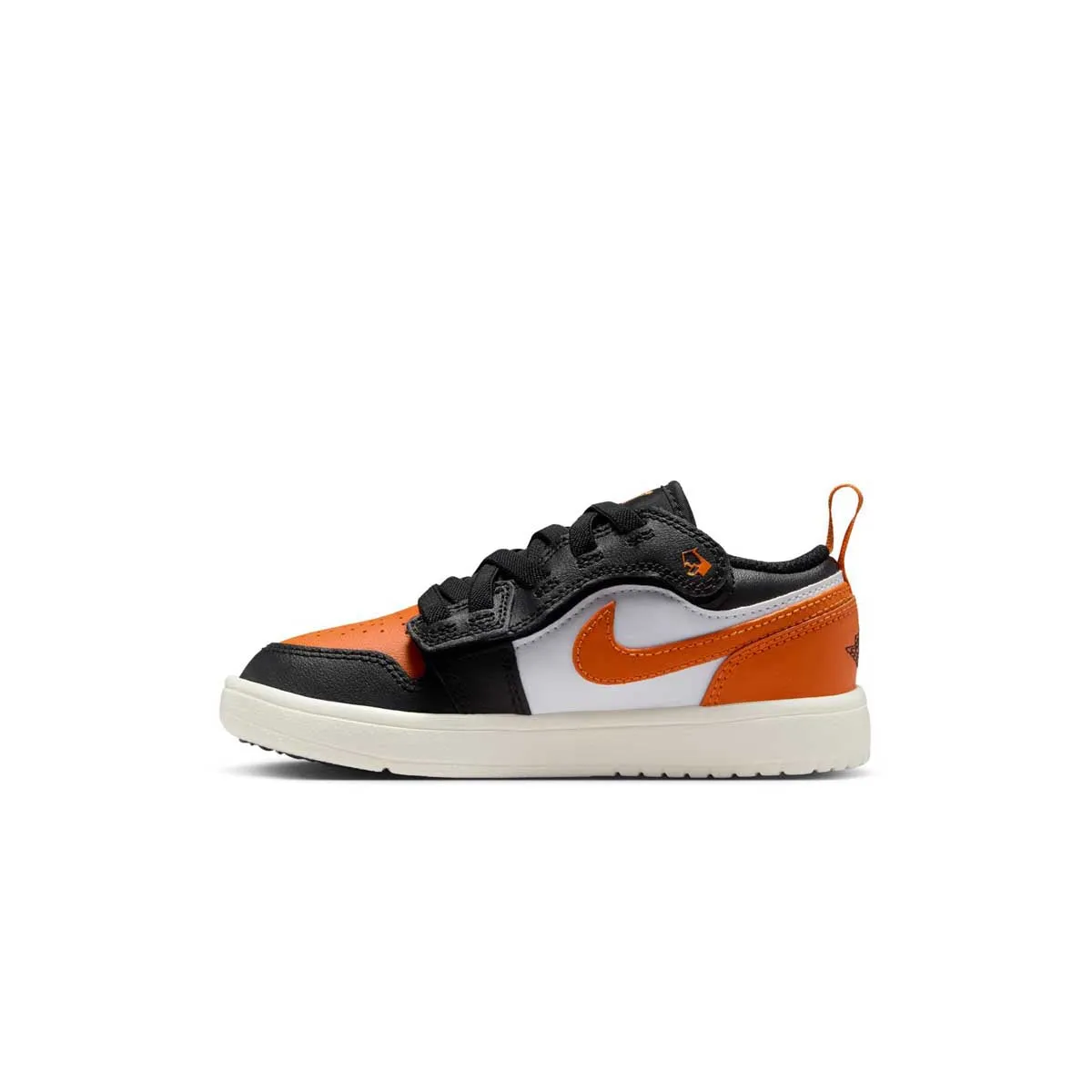 Round Toe Step Relief Kid's Air Jordan 1 Low ALT 'Black Starfish'