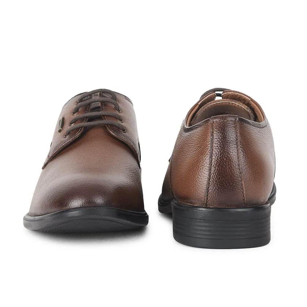 Fortune by Liberty Men LOM-605 Tan Formal Lacing Derby Shoes Formal Comfort Easy Travel