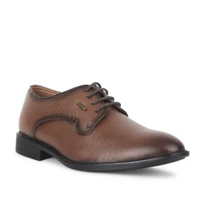Minimal Comfort Fit Cushioned Footbed Fortune by Liberty Men LOM-605 Tan Formal Lacing Derby Shoes