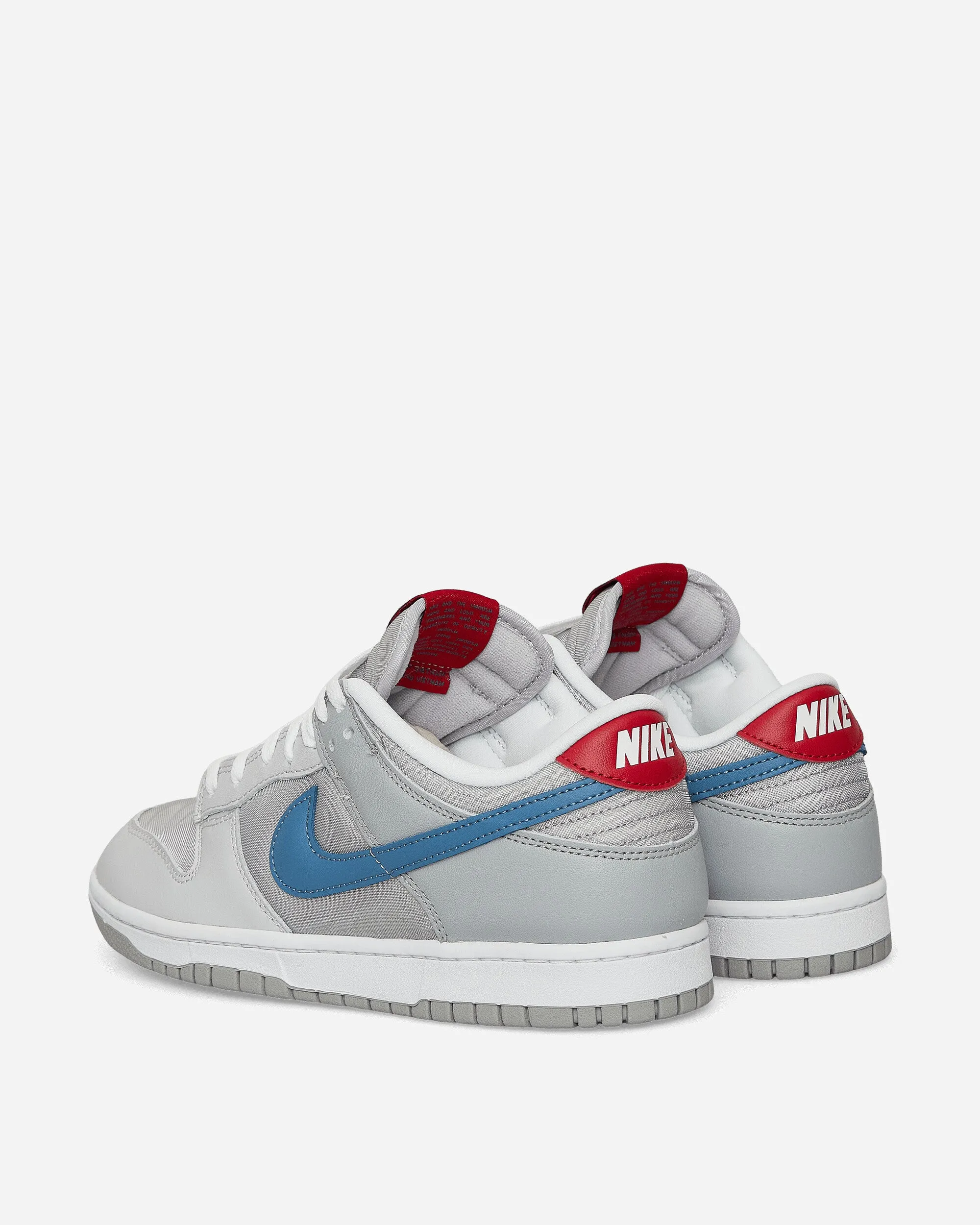 Handmade Craft High Top Style Dunk Low Sneakers Silver Blue