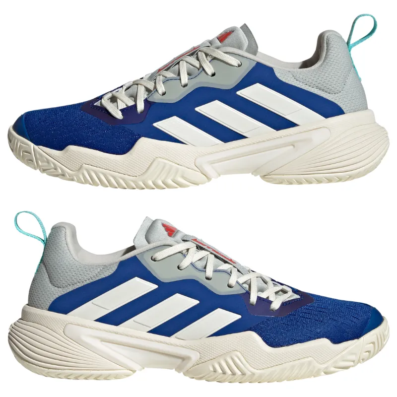 Adidas Barricade Womens Tennis Shoes - Royale Blue / White Workout Support Soft Interior