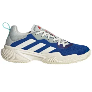 Travel Style Comfortable Heel Adidas Barricade Womens Tennis Shoes - Royale Blue / White